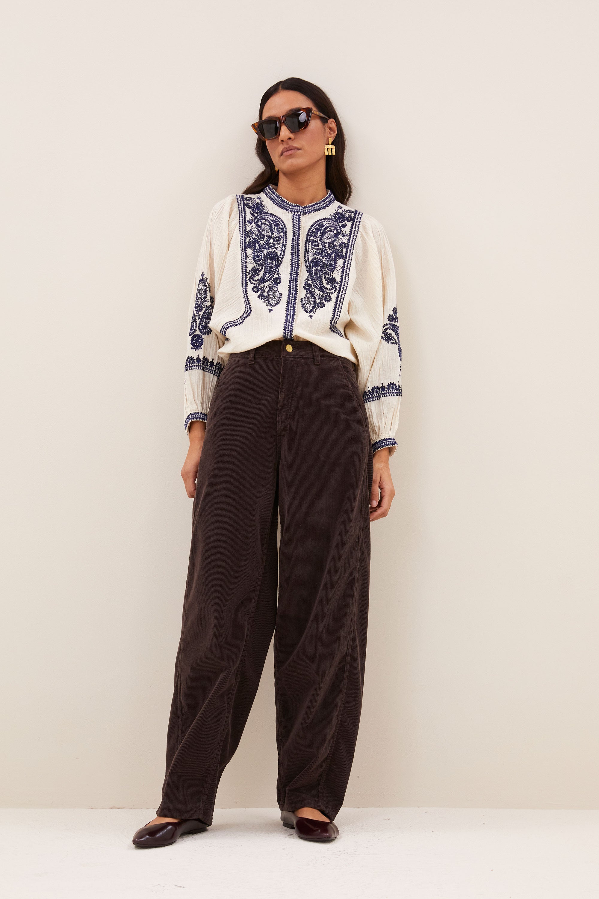 barth corduroy pants | espresso