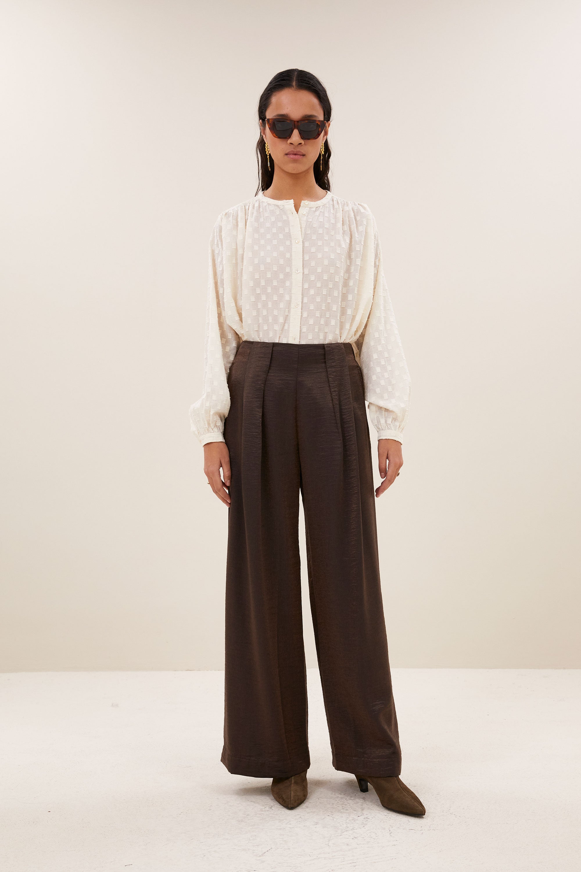 lodi metallic pants | bronze