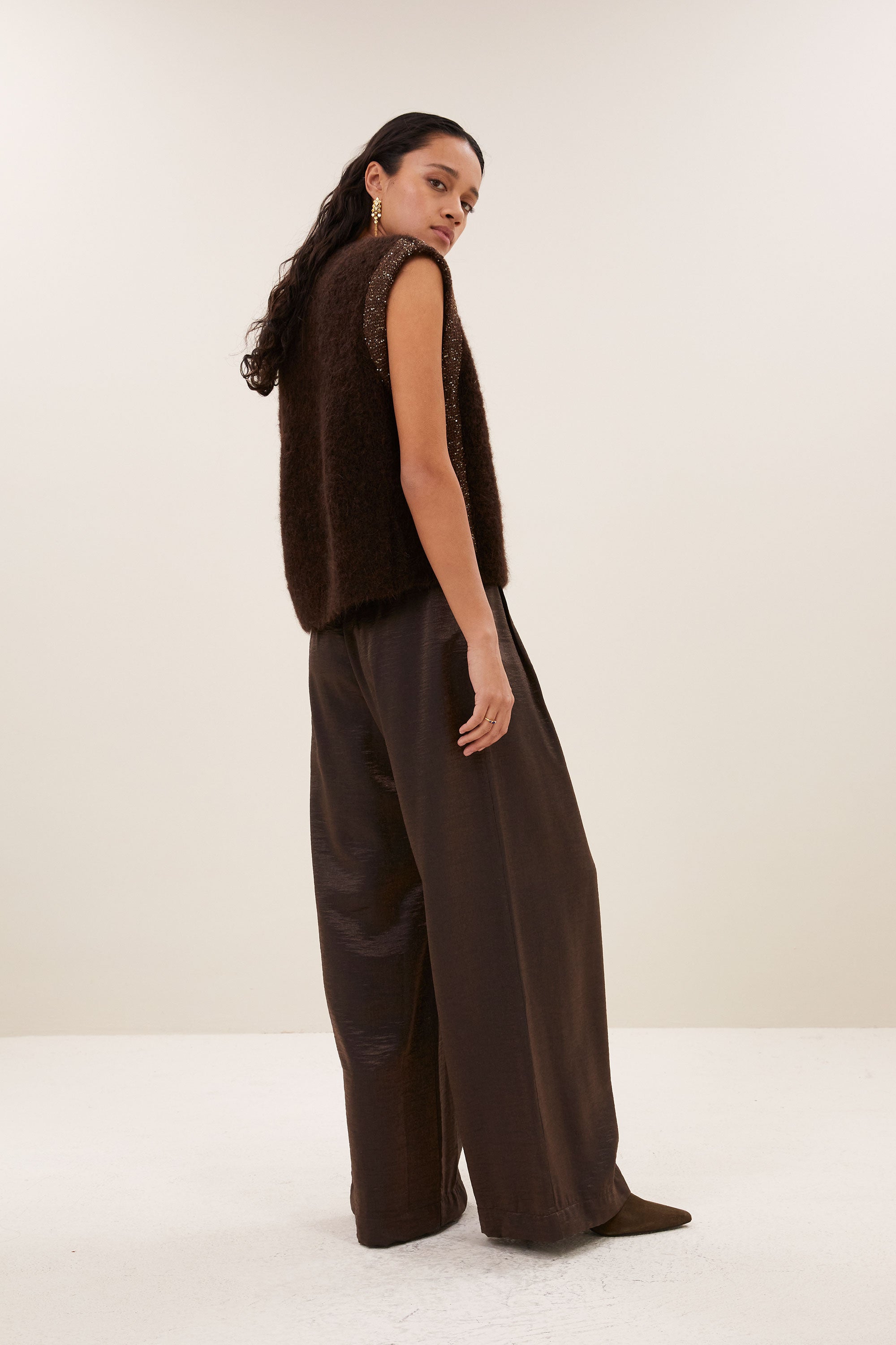 lodi metallic pants | bronze