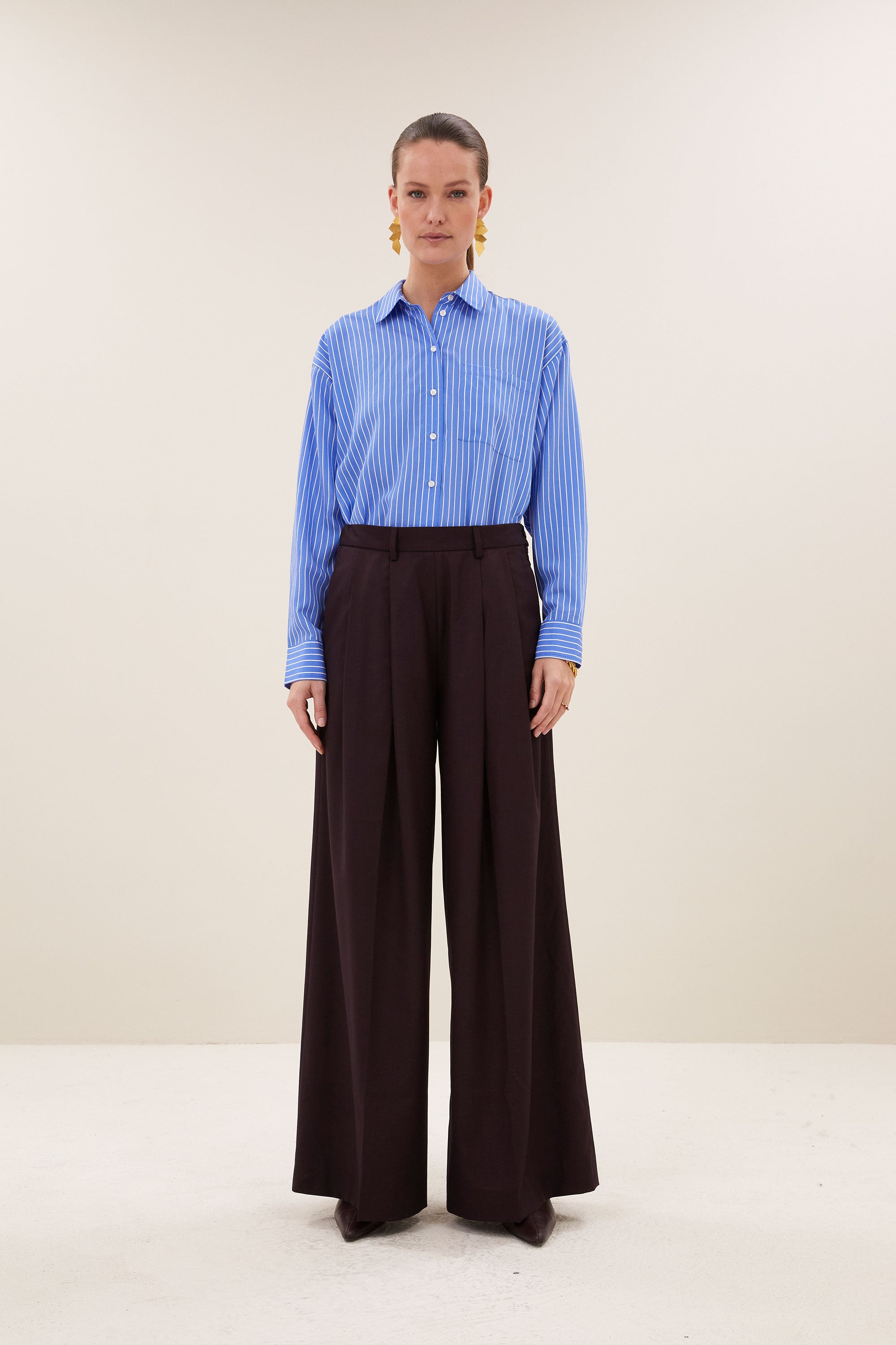 sef pants | dark wine
