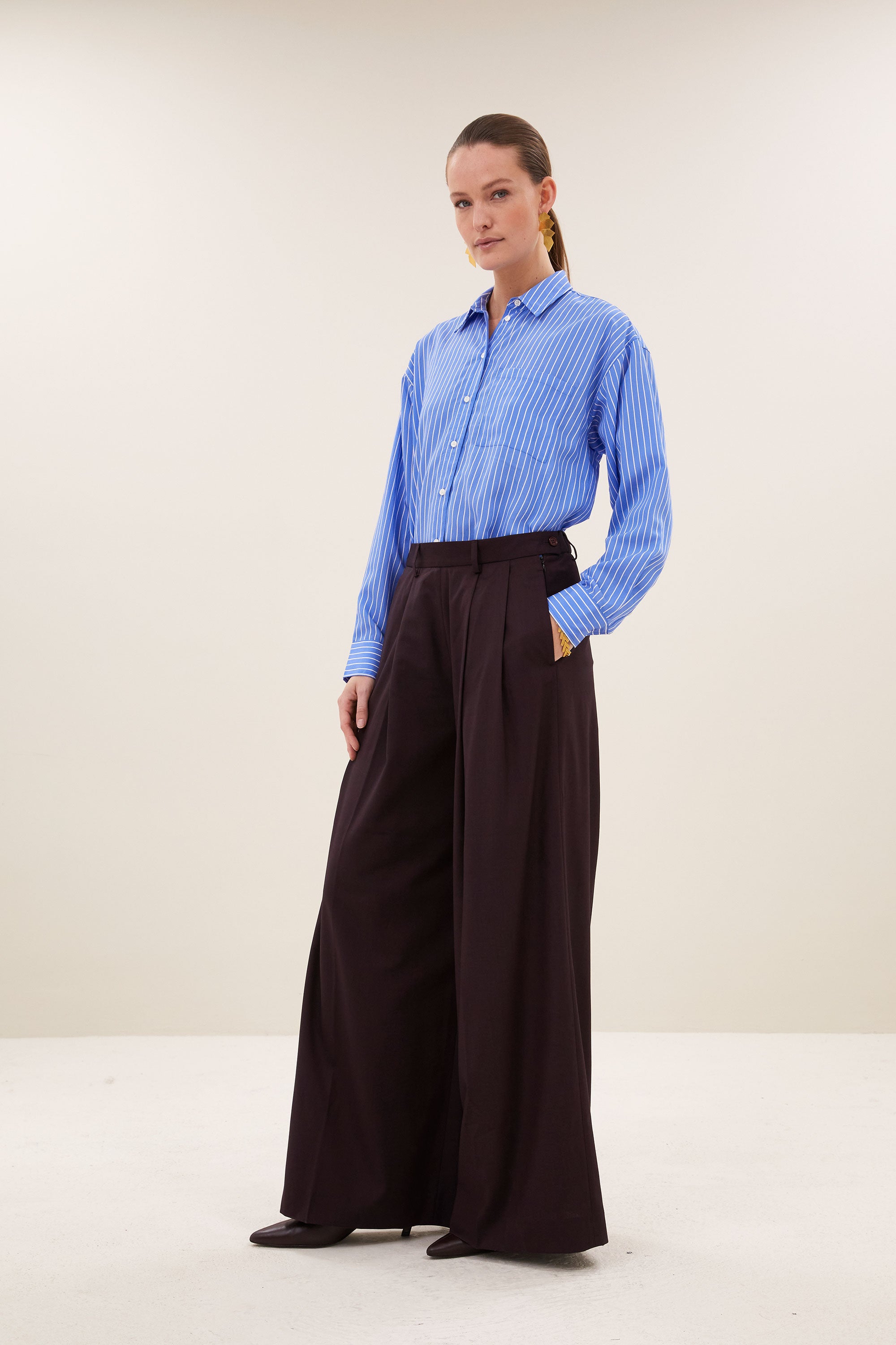 sef pants | dark wine