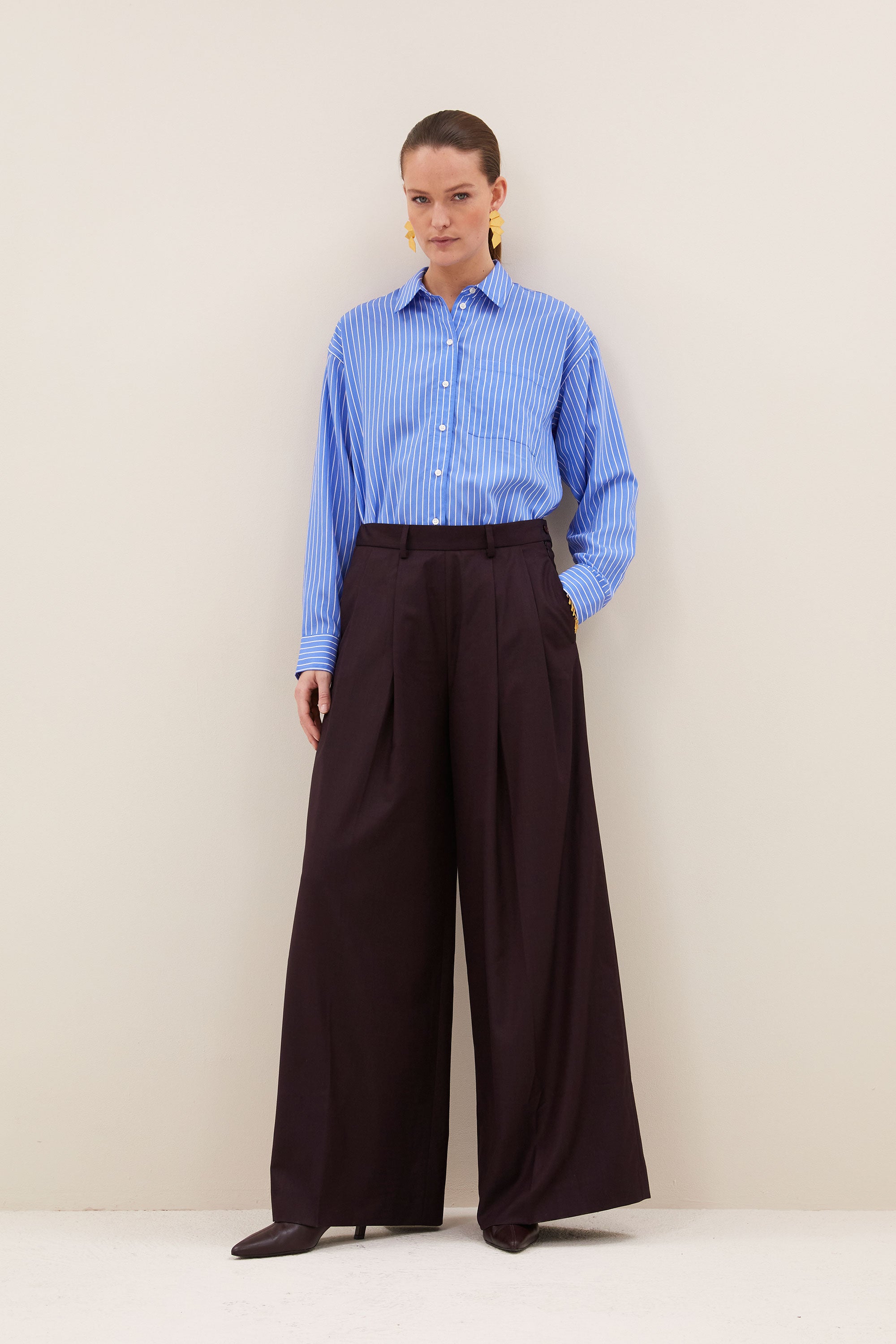 sef pants | dark wine
