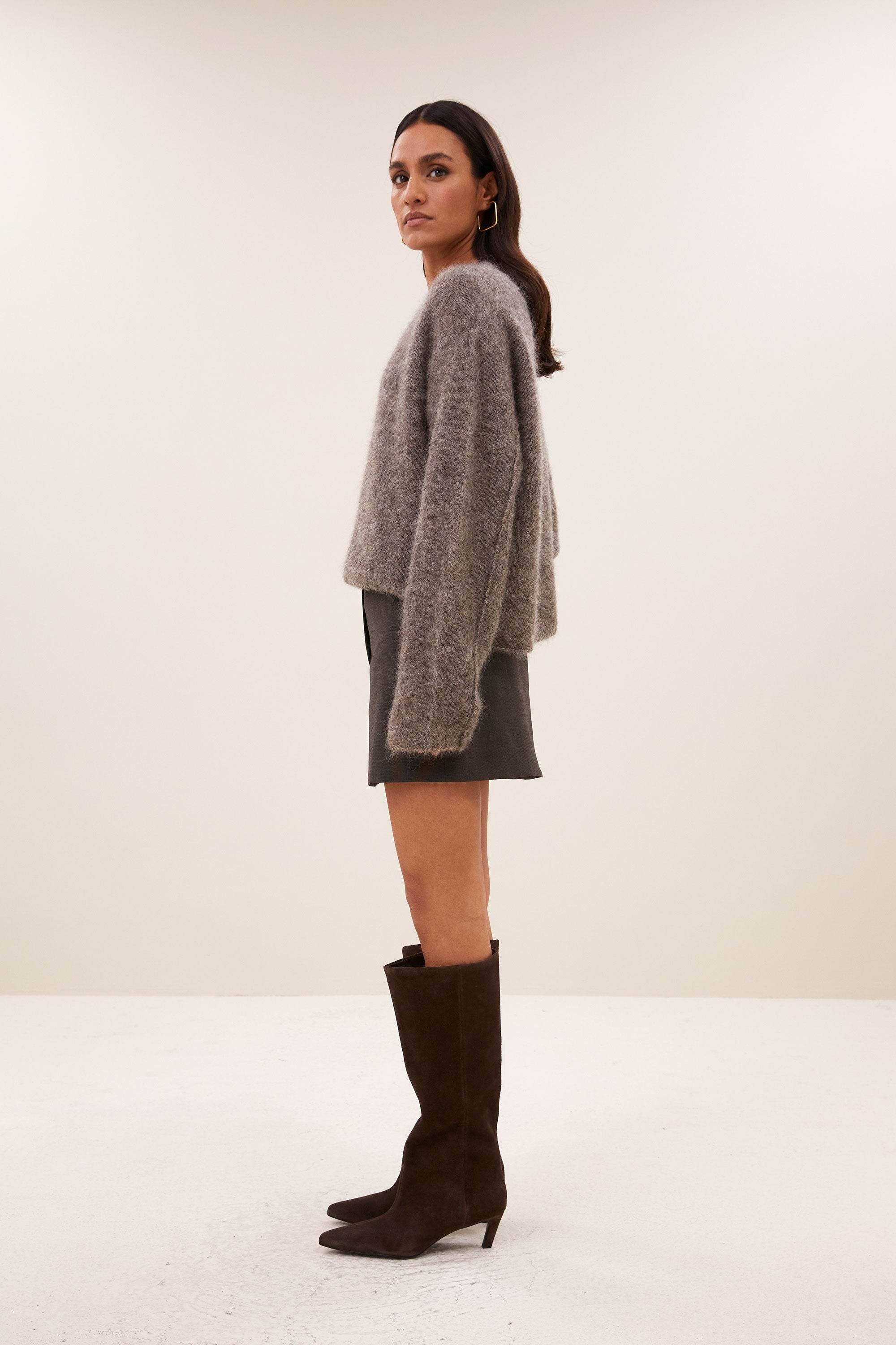 ginny skirt | dark brown