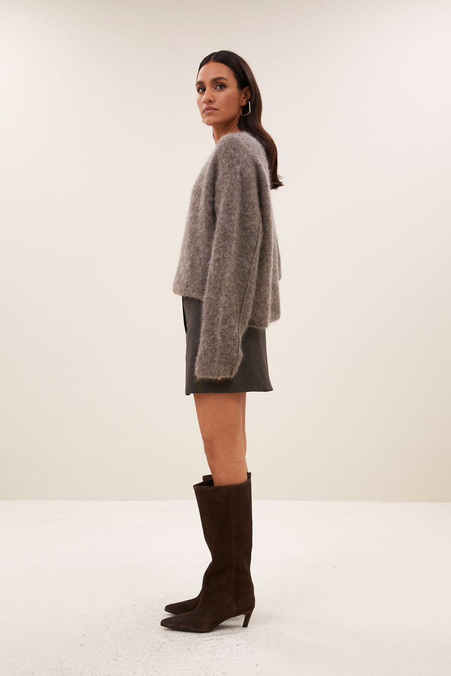 ginny skirt | dark brown
