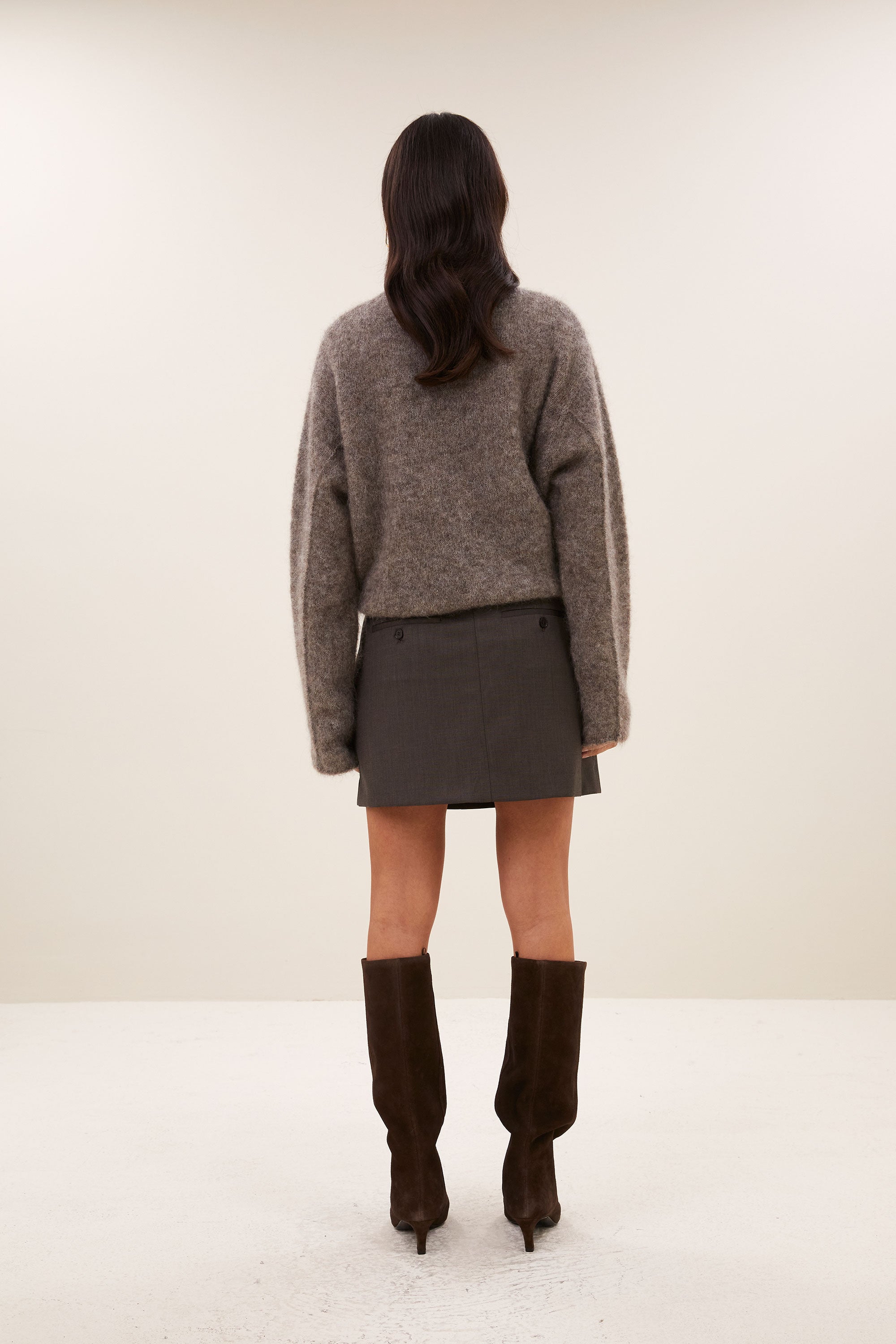 ginny skirt | dark brown