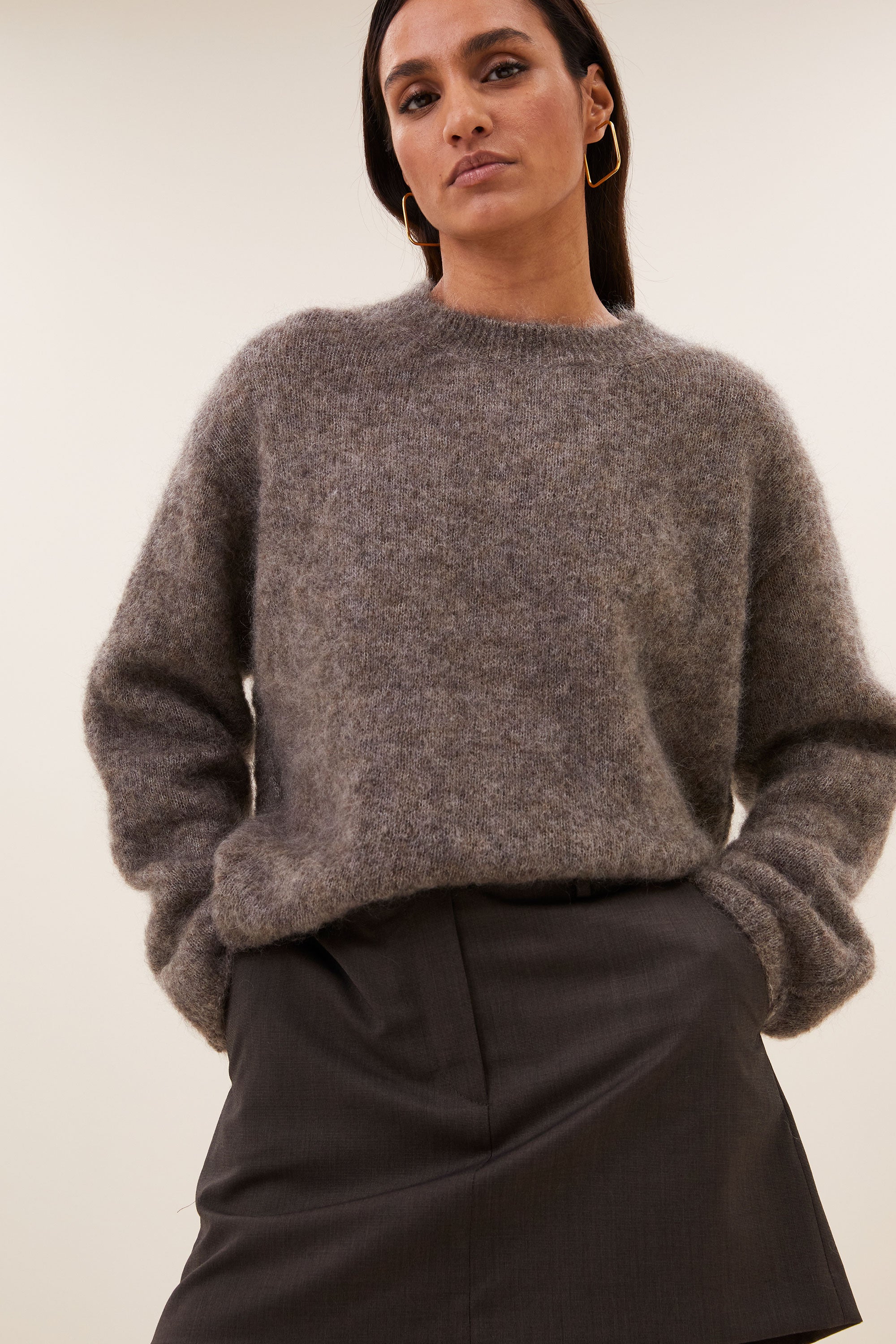 ginny skirt | dark brown