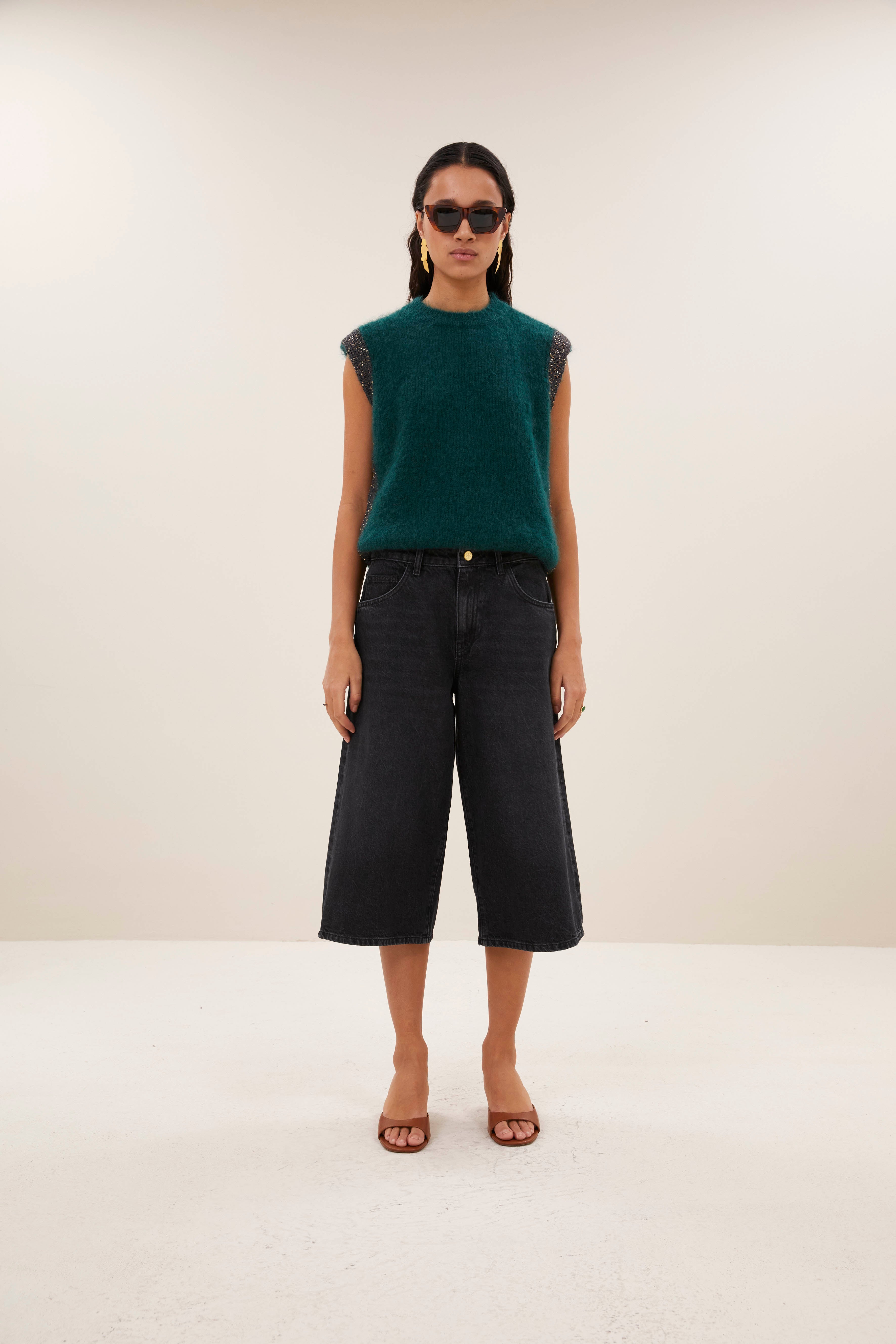 shorts-noho long denim shorts jet black-by-bar-