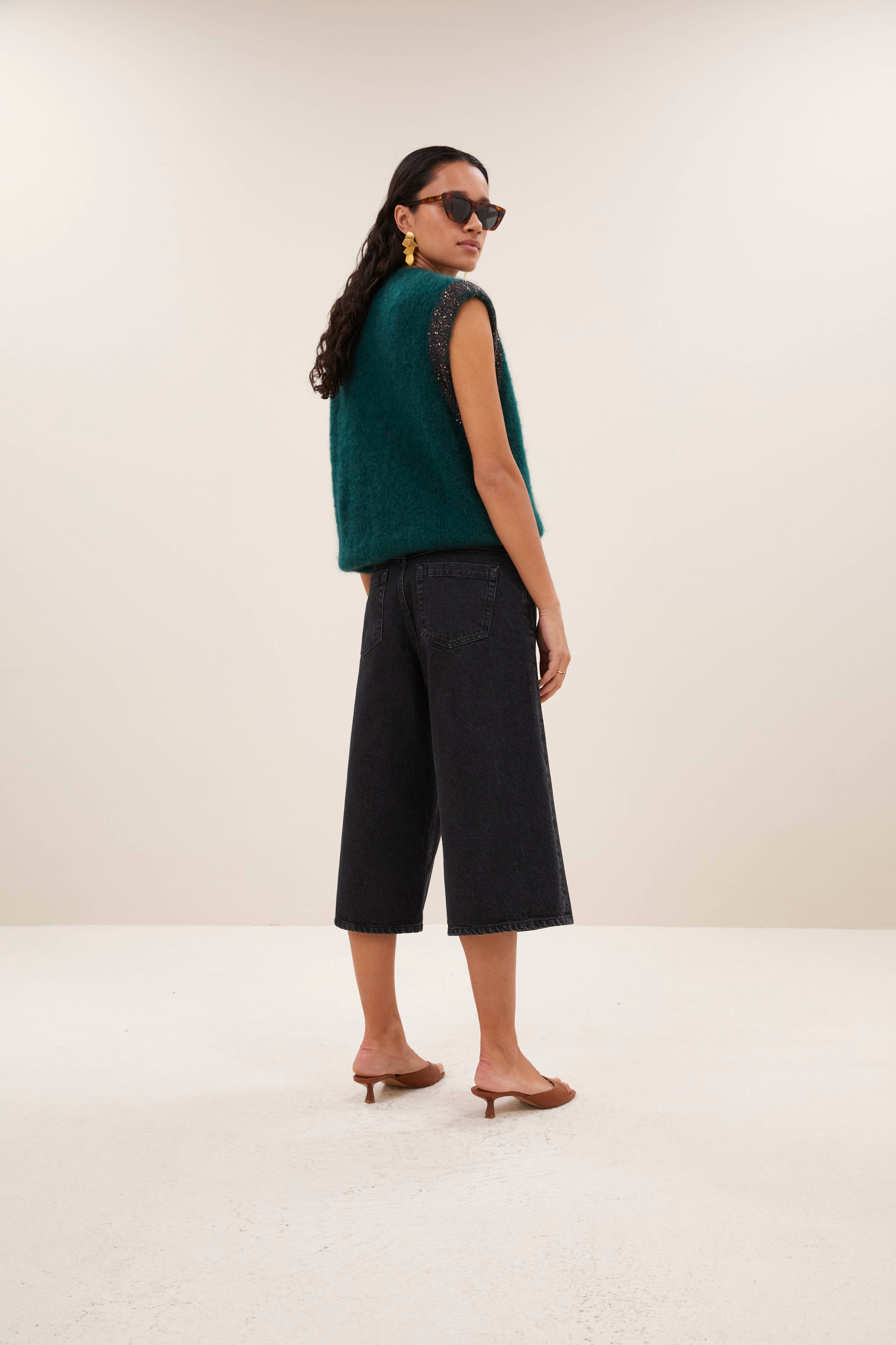 shorts-noho long denim shorts jet black-by-bar-aanvullende foto