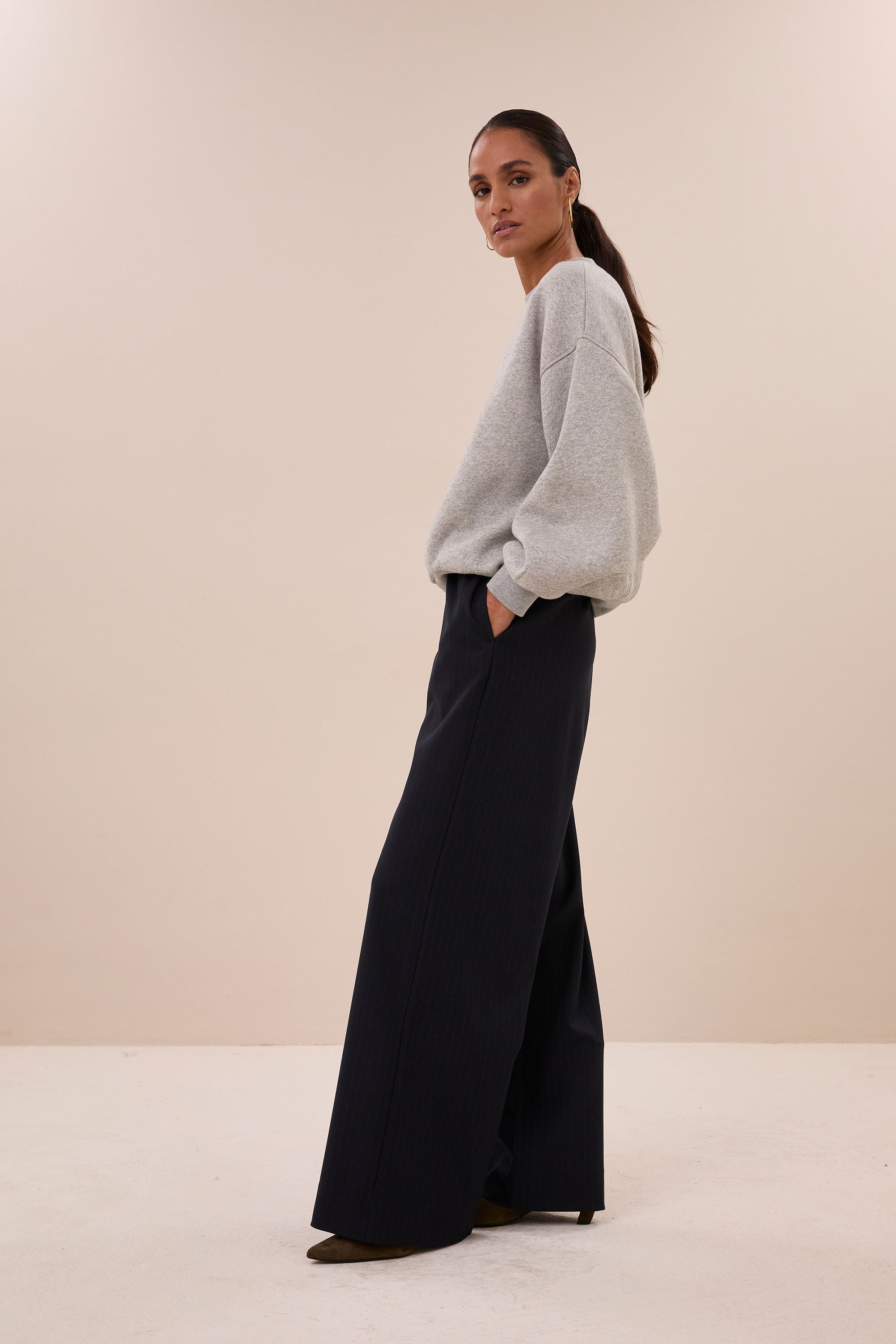 mimi sweater | mid grey melee