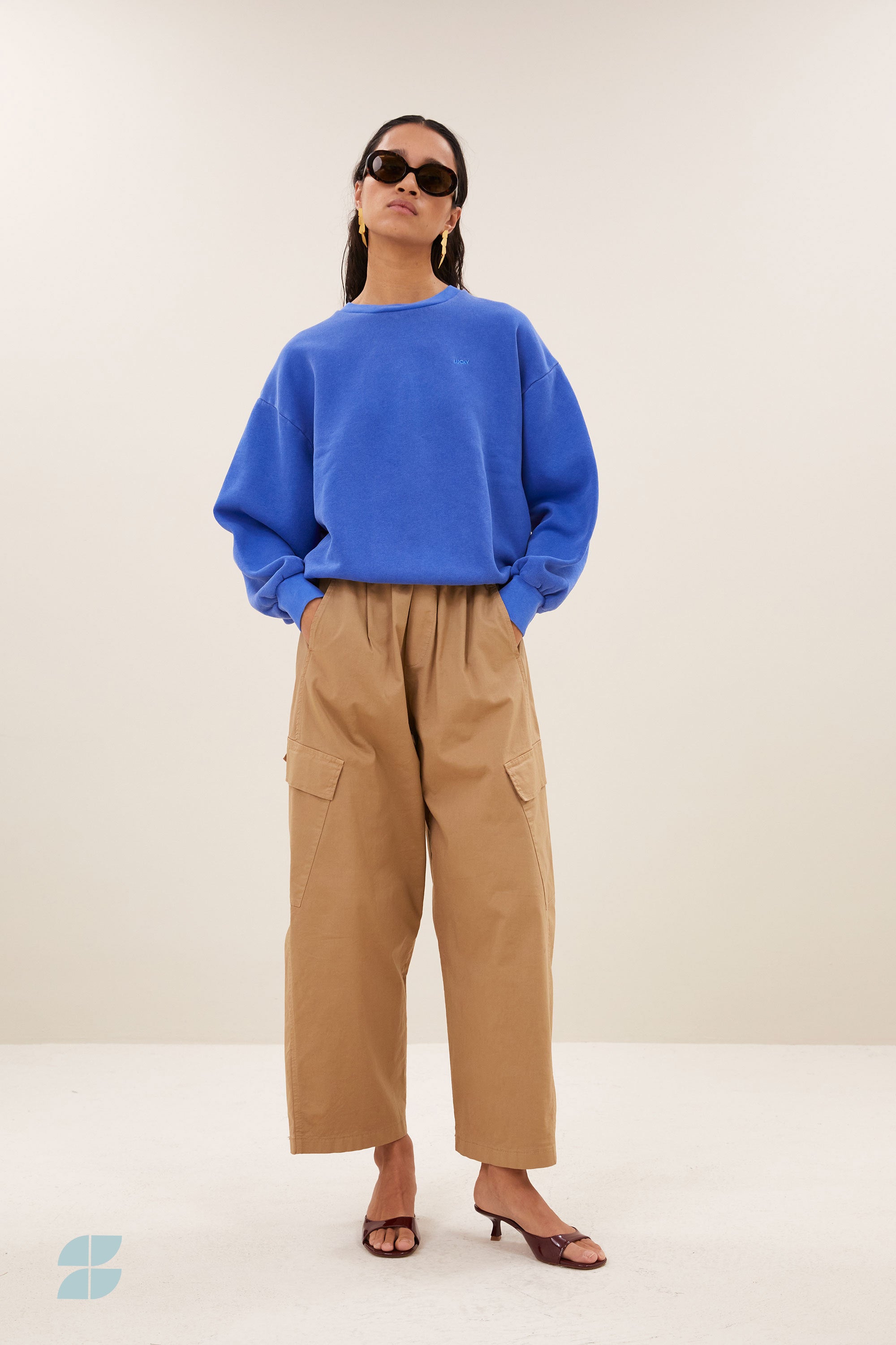 lili lucky sweater | azul blue