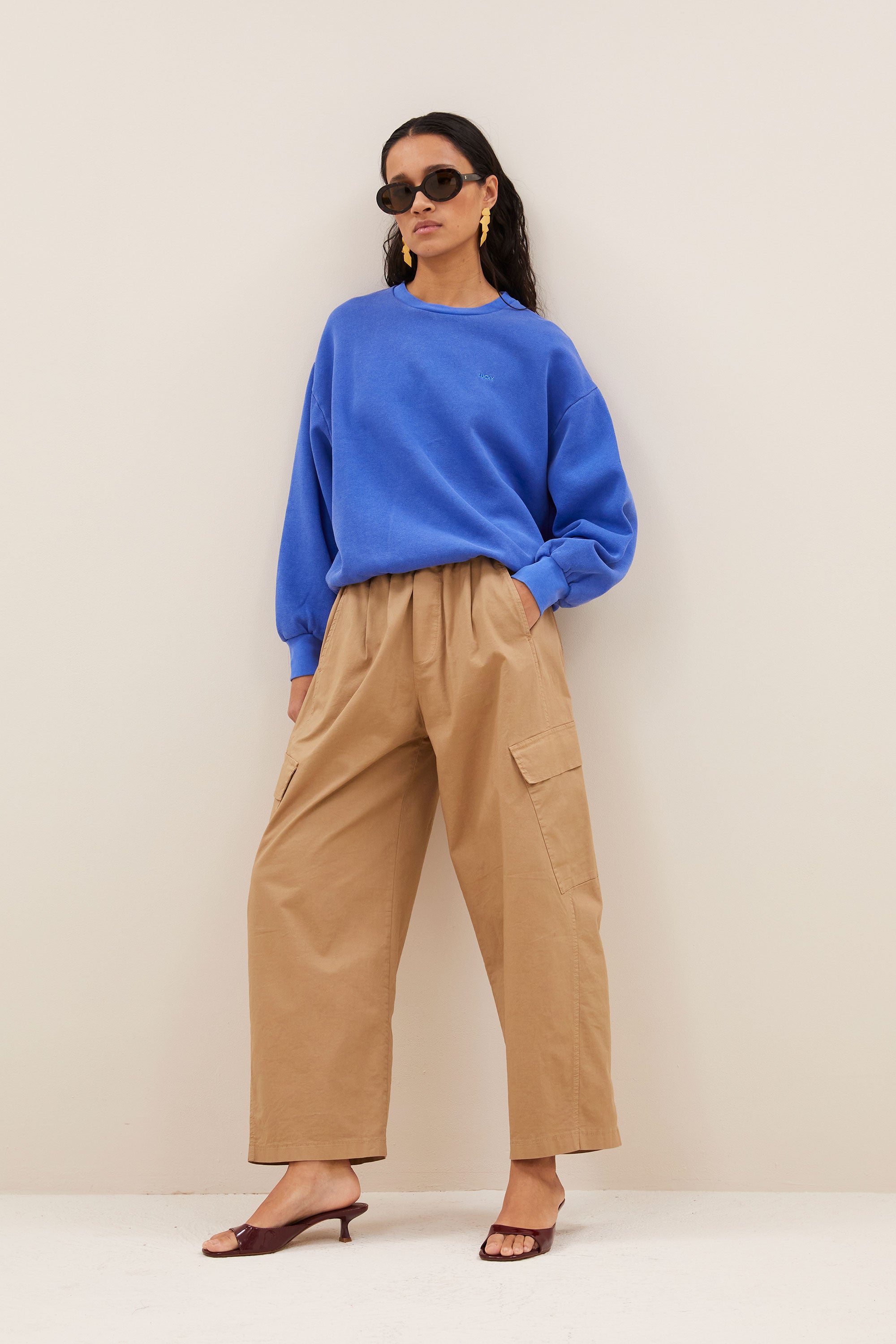 lili lucky sweater | azul blue