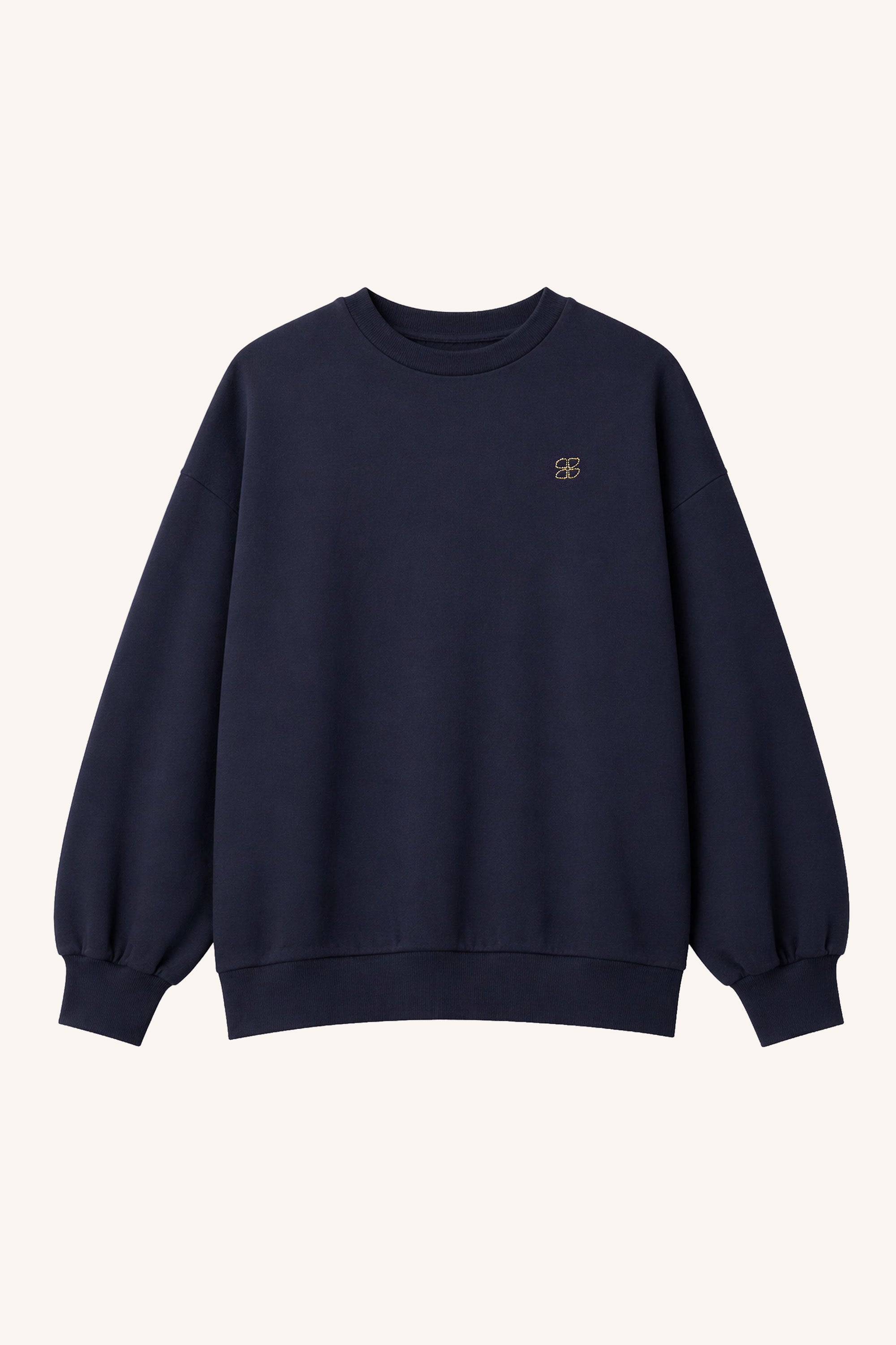 lili-long-sweater-uniform-blue-all-time classic-katoen kwaliteit-ronde halslijn-by-bar-productfoto