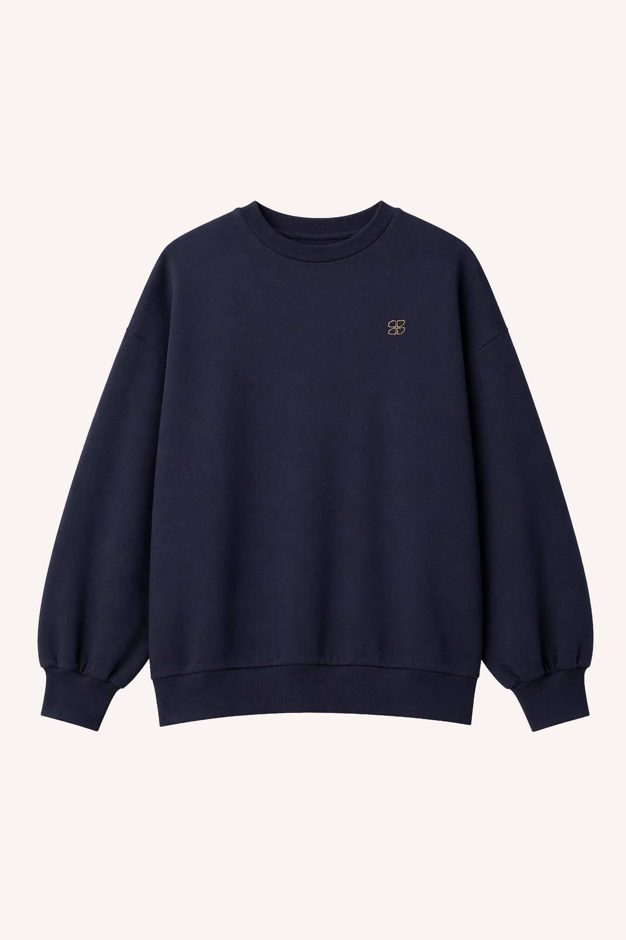 lili long sweater | uniform blue