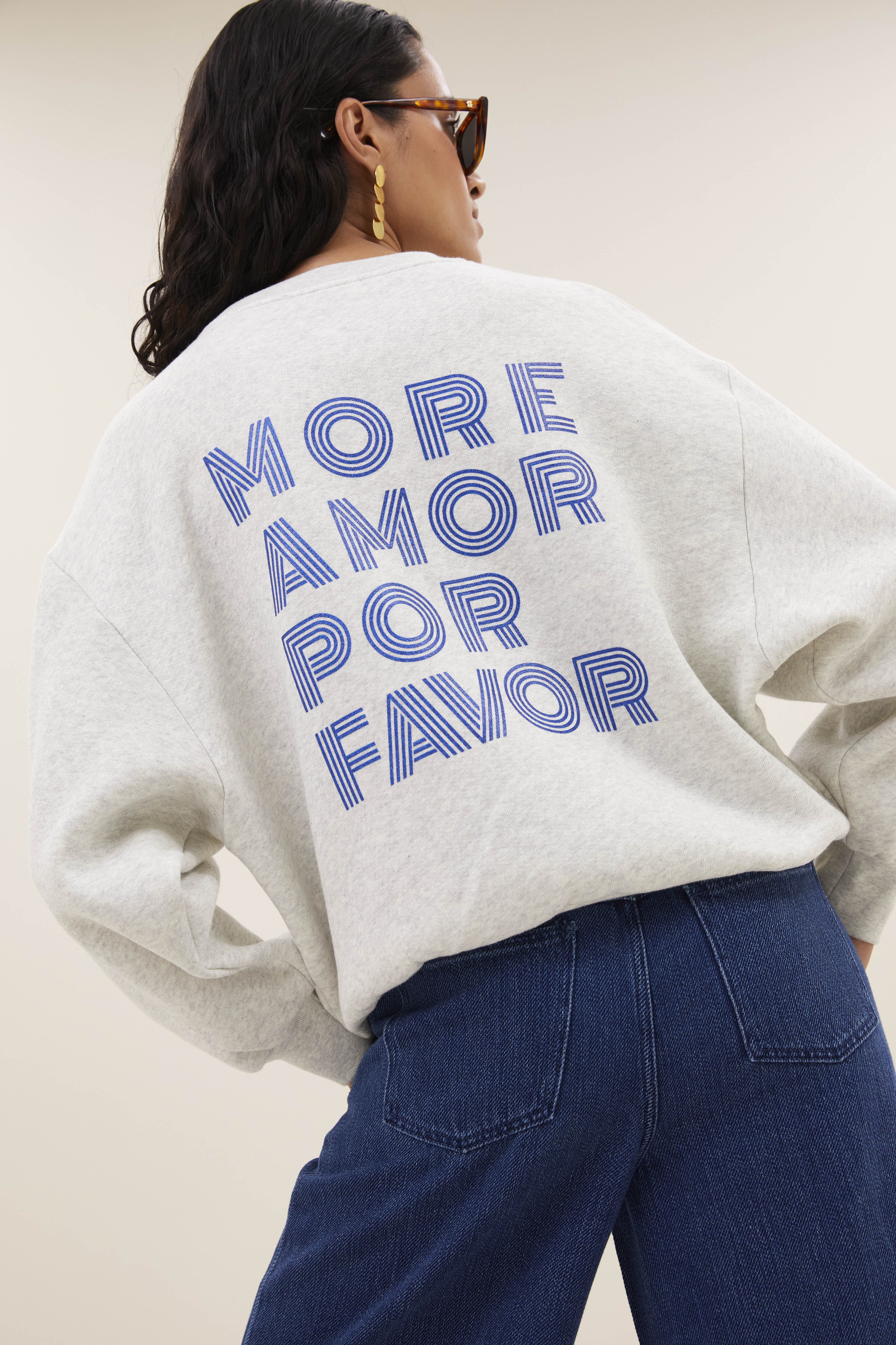sweater-lili amor sweater light grey melee-by-bar-vooraanzicht