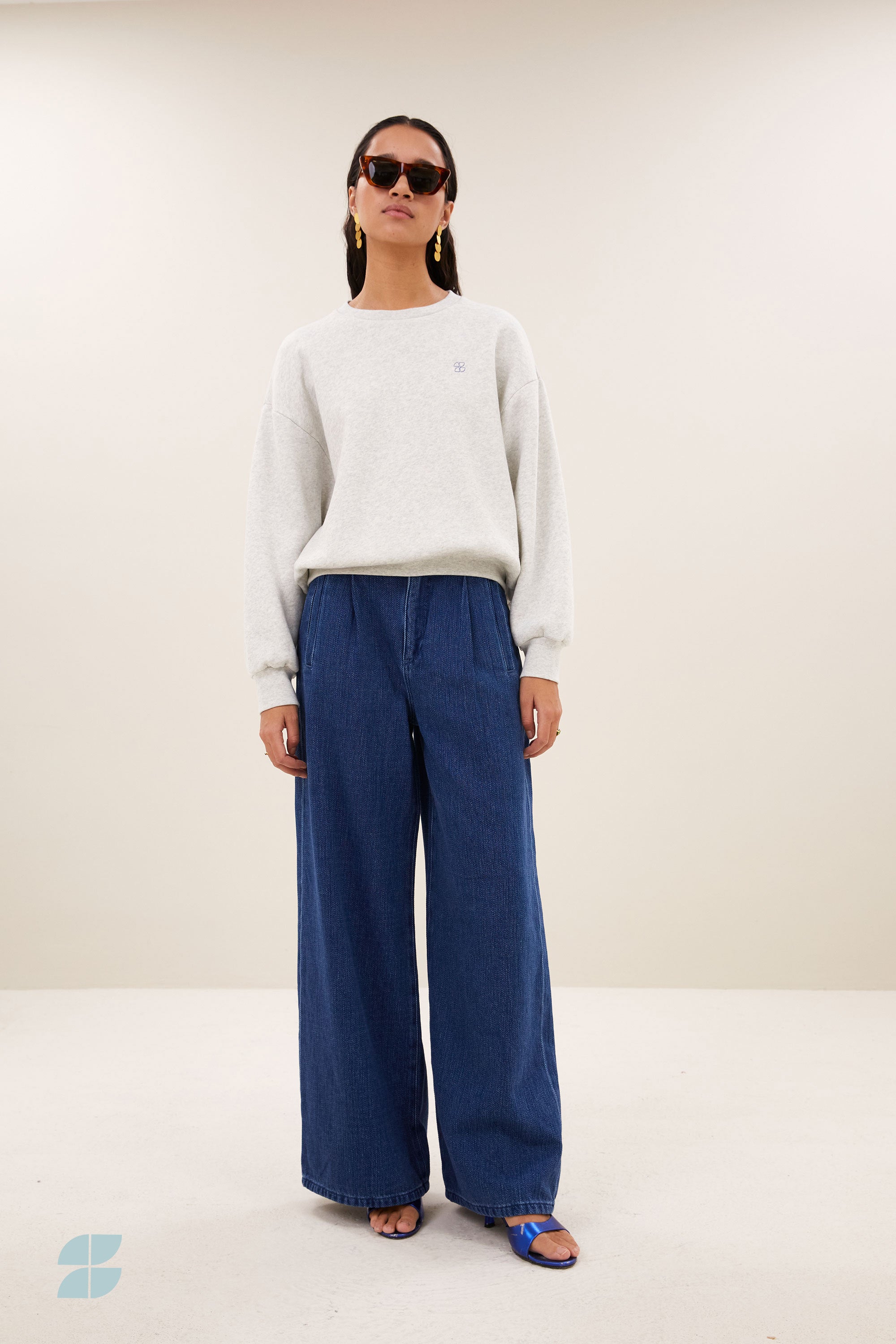 lili amor sweater | light grey melee