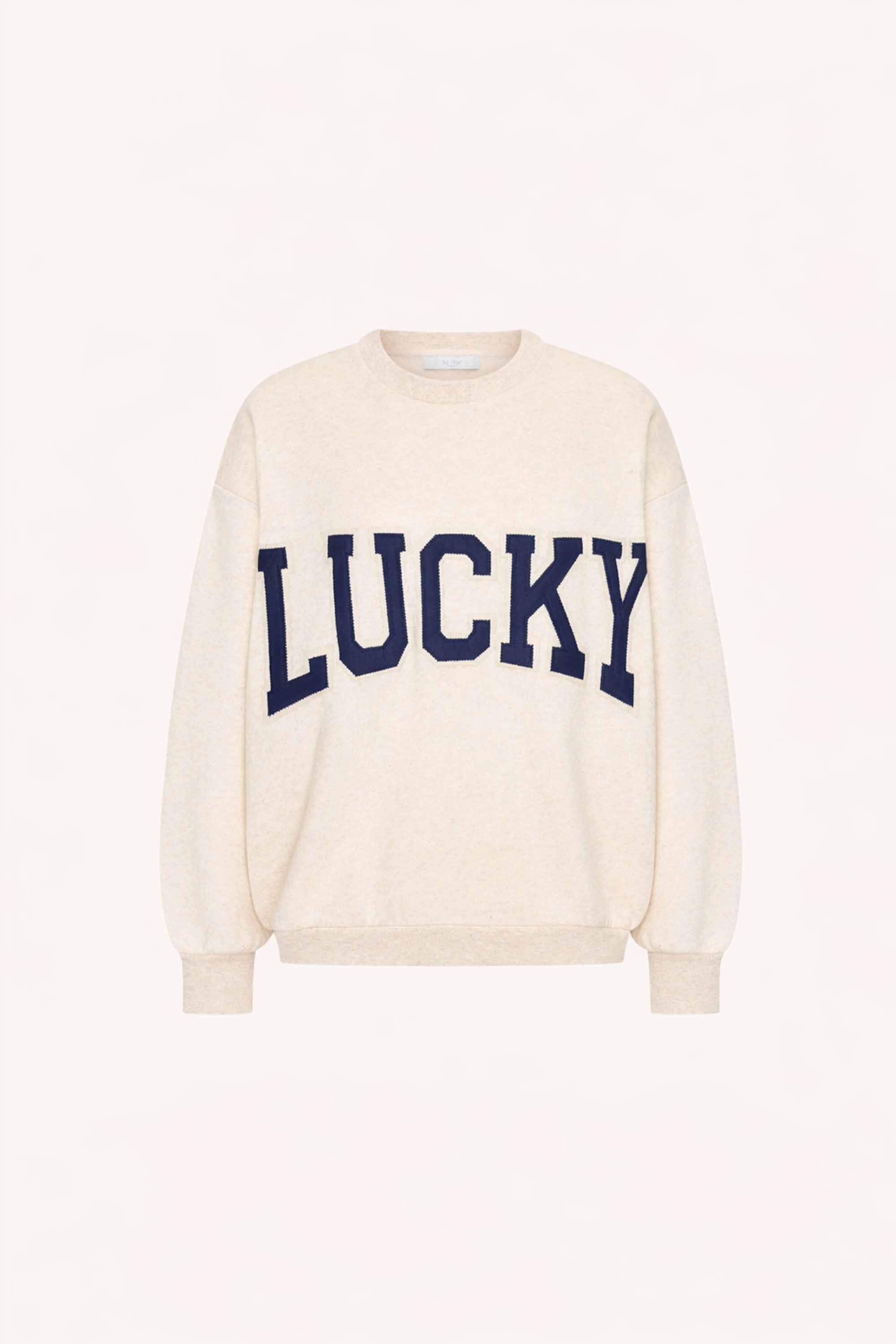 lili patchwork sweater | oyster melee
