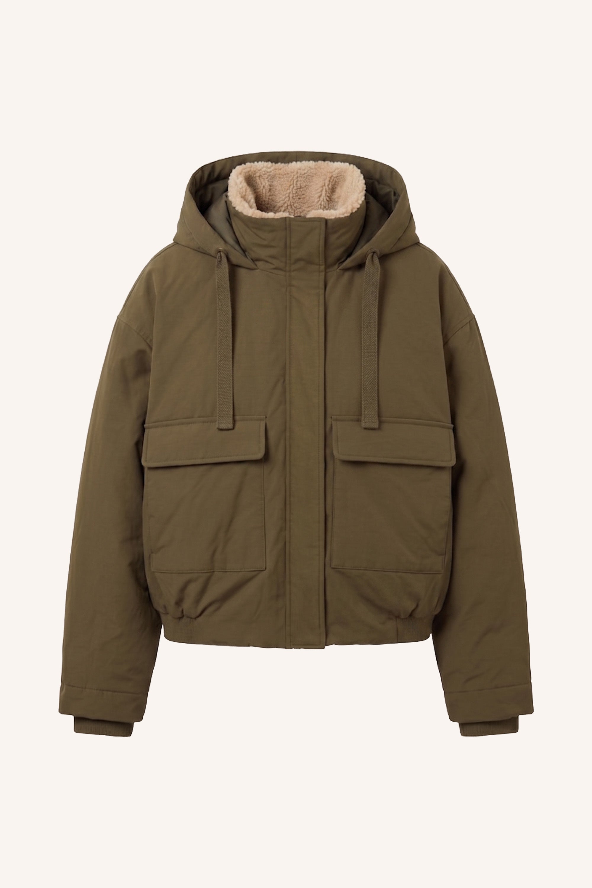 dean-jacket-forest-green-all-time classic-casual fit-rits- en knoopsluiting-by-bar-productfoto