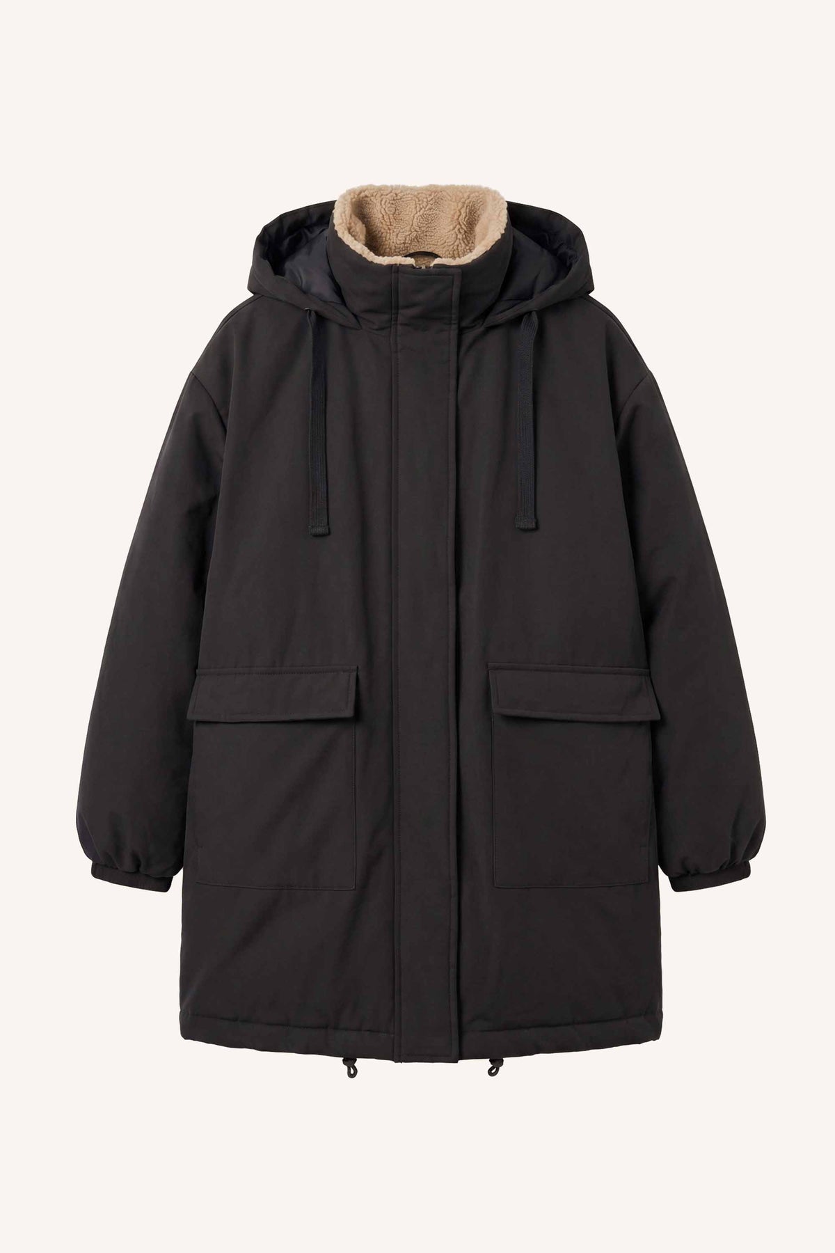 dean long parka | jet black