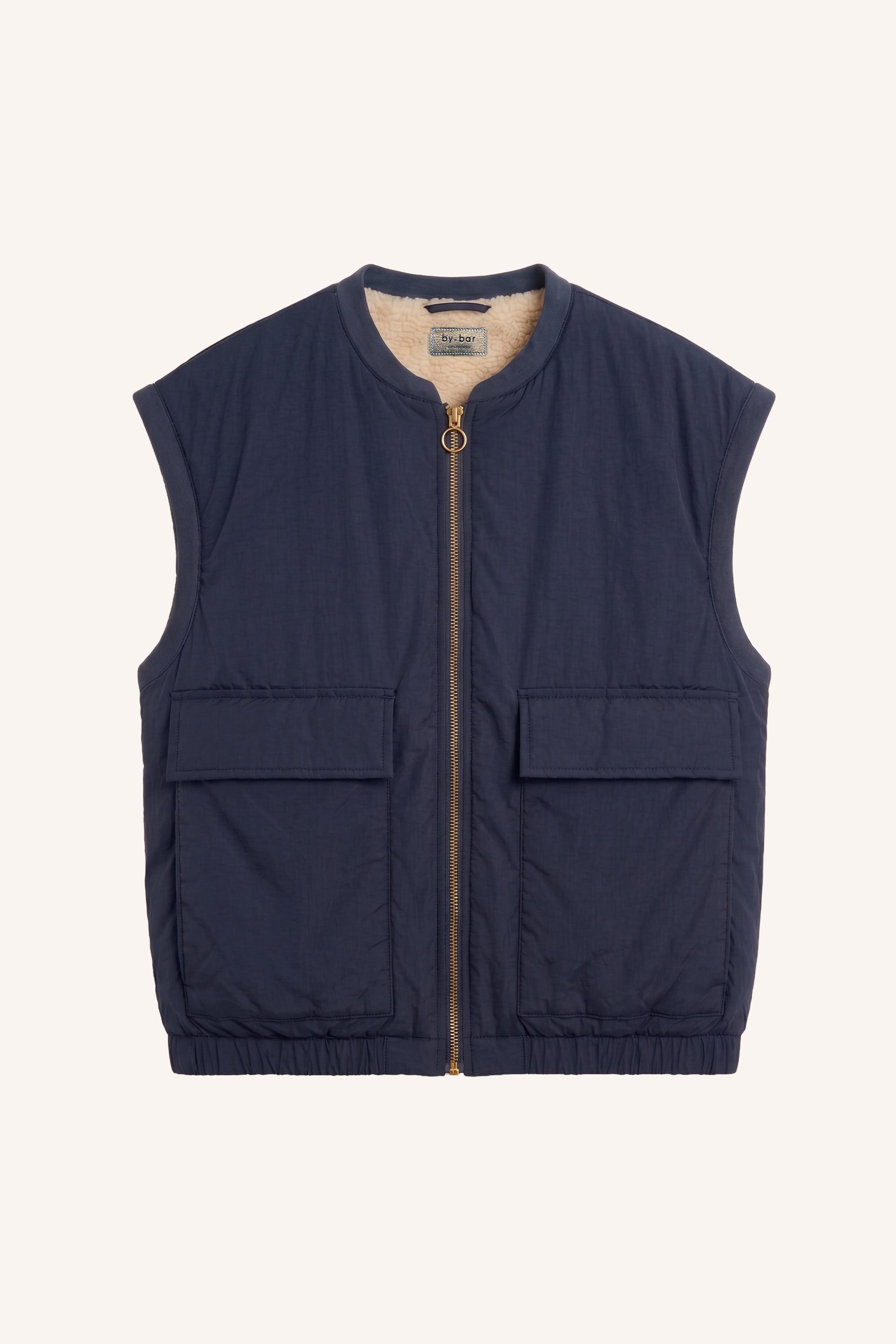gio sleeveless jacket | midnight