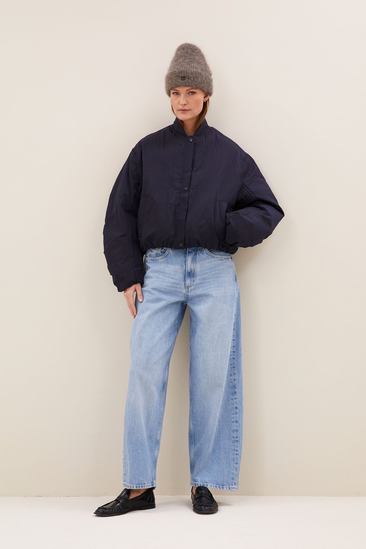 bodie bomber jacket | dark navy