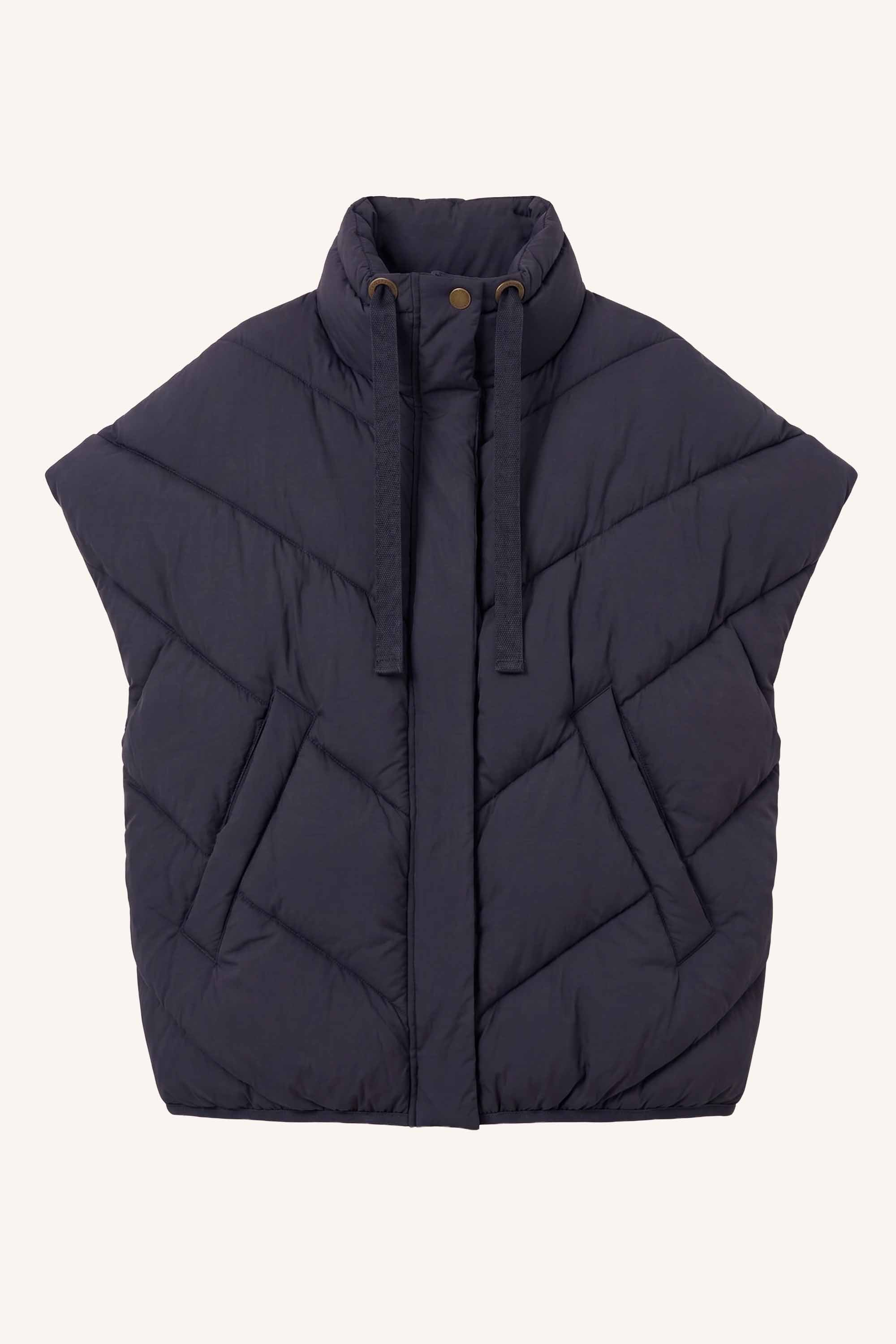 franky sleeveless jacket | midnight