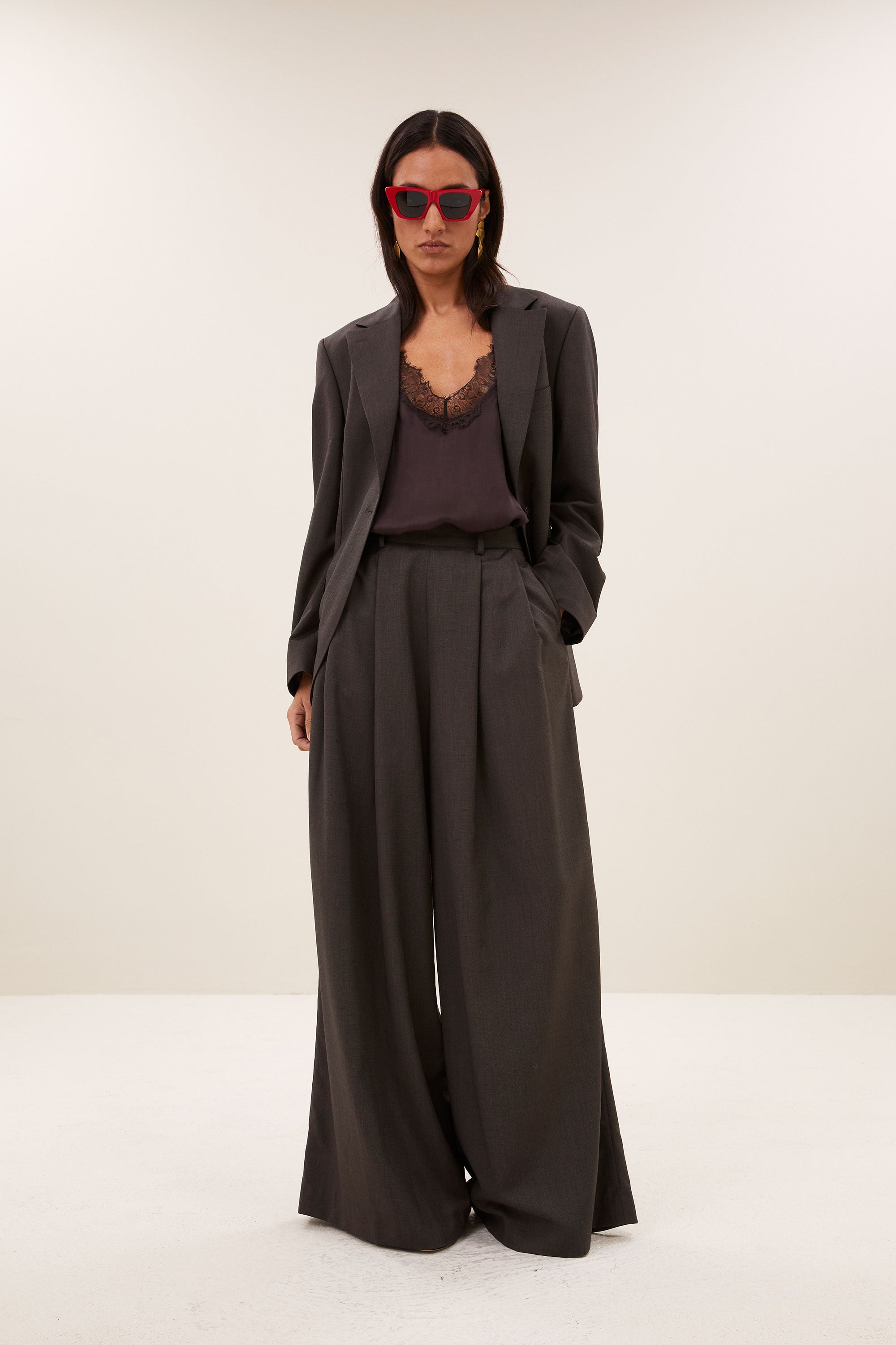 mikkel blazer | dark brown