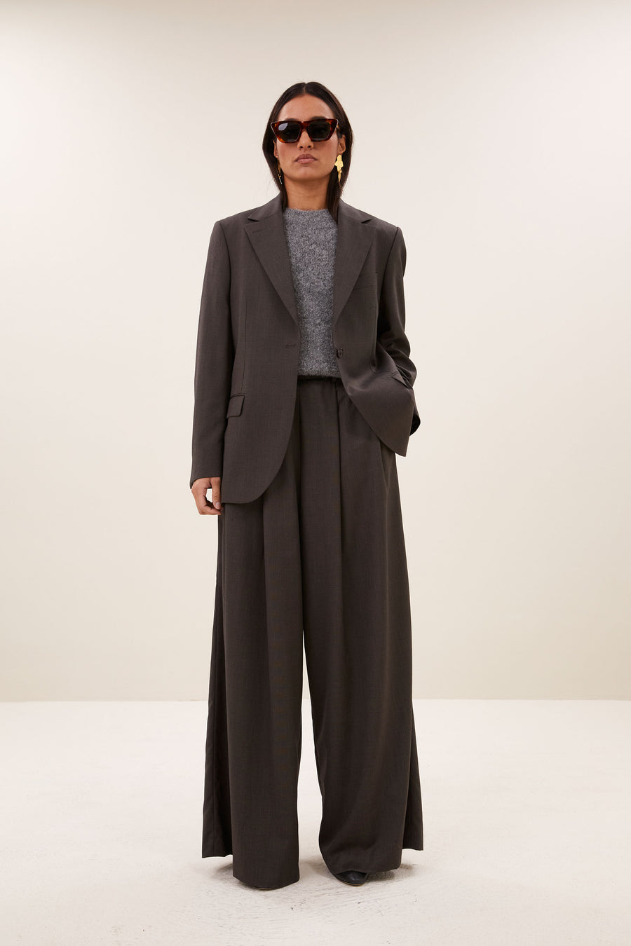 mikkel blazer | dark brown