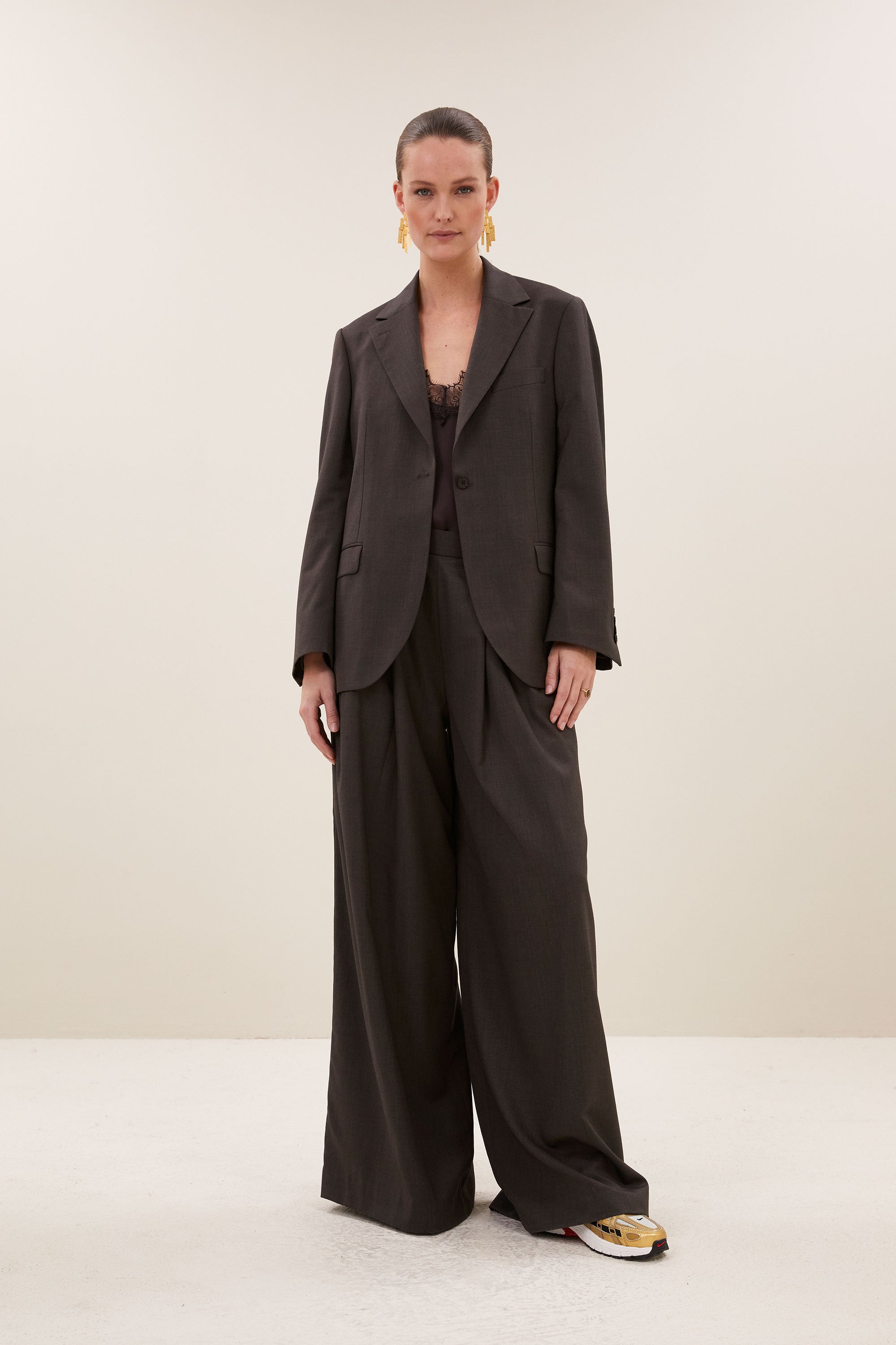 mikkel blazer | dark brown