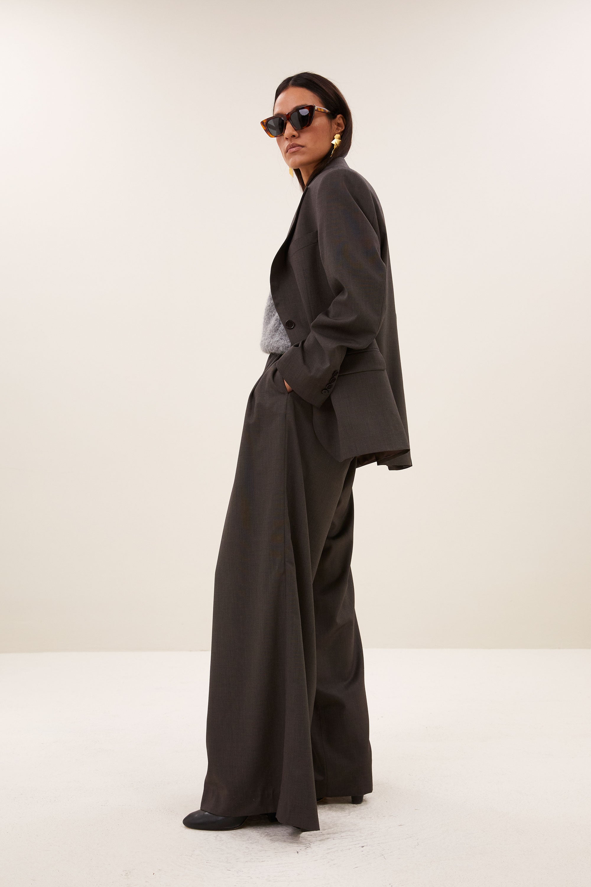 mikkel blazer | dark brown