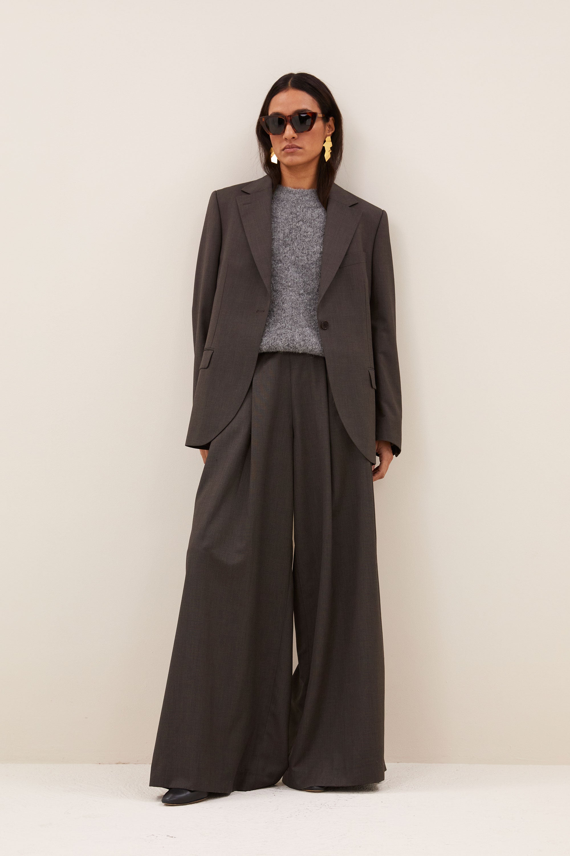 mikkel blazer | dark brown