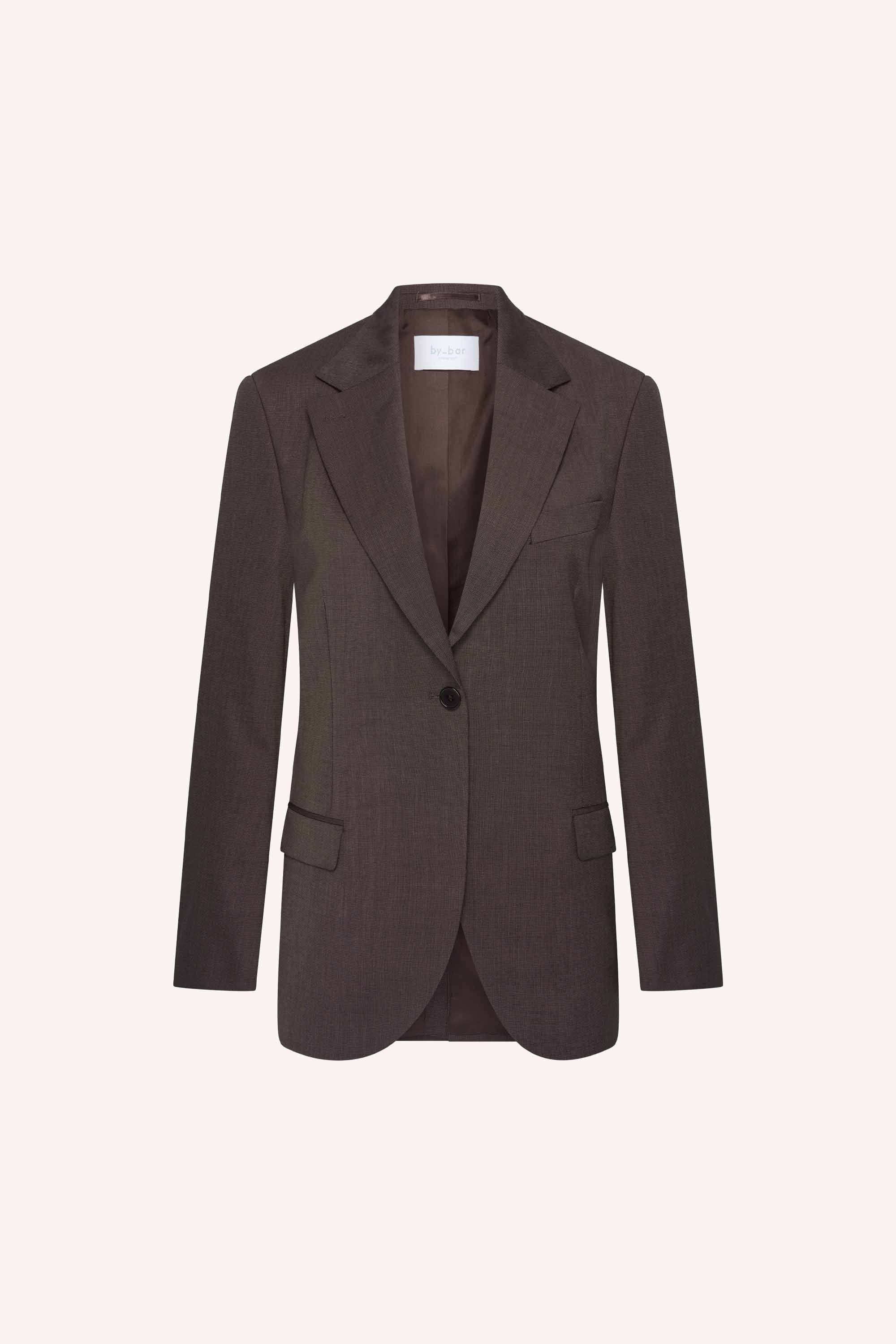 mikkel blazer | dark brown