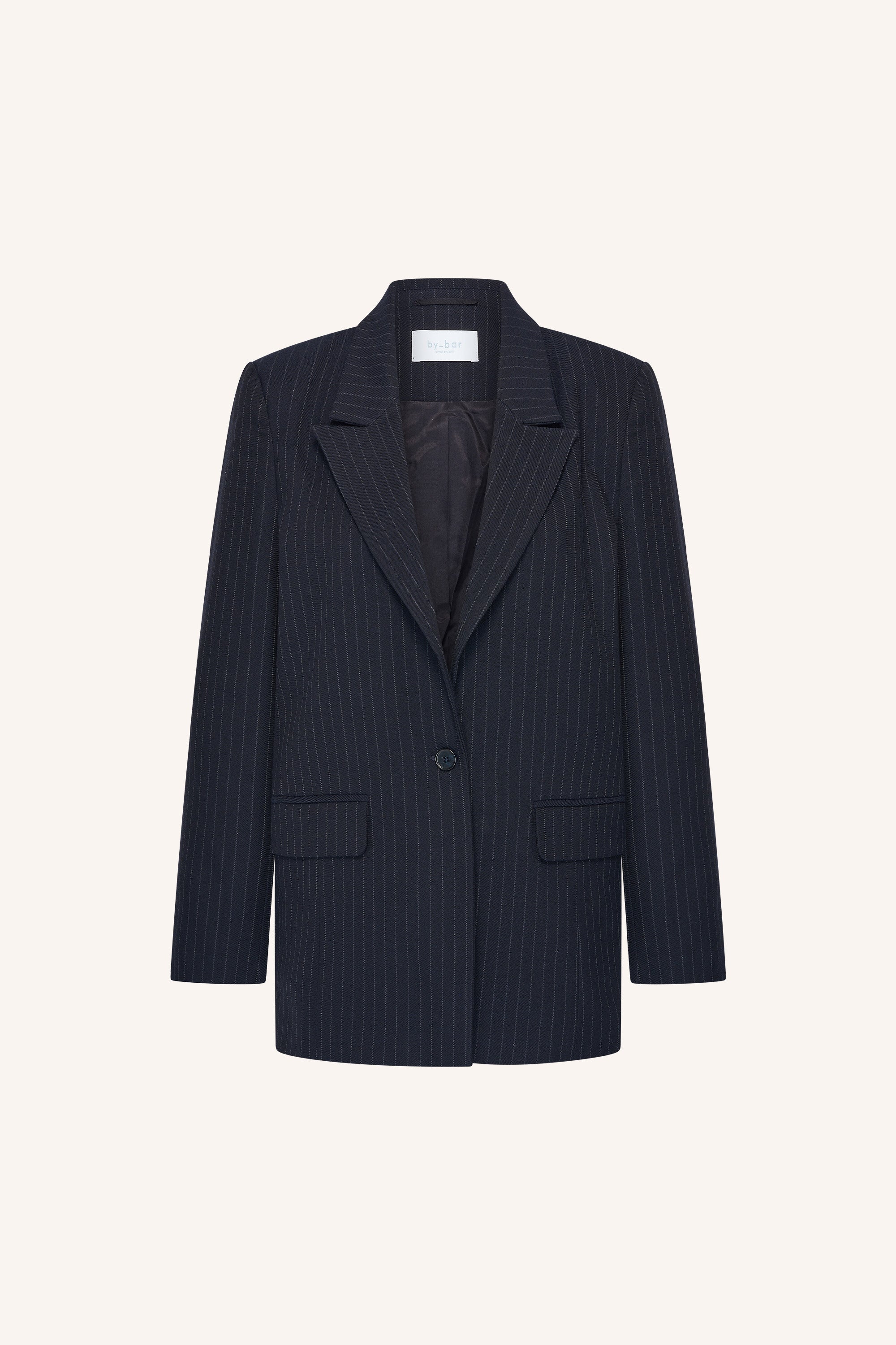 nes-pinstripe-blazer-midnight-comfortabele draagervaring-all-time classic-knoopsluiting-by-bar-productfoto
