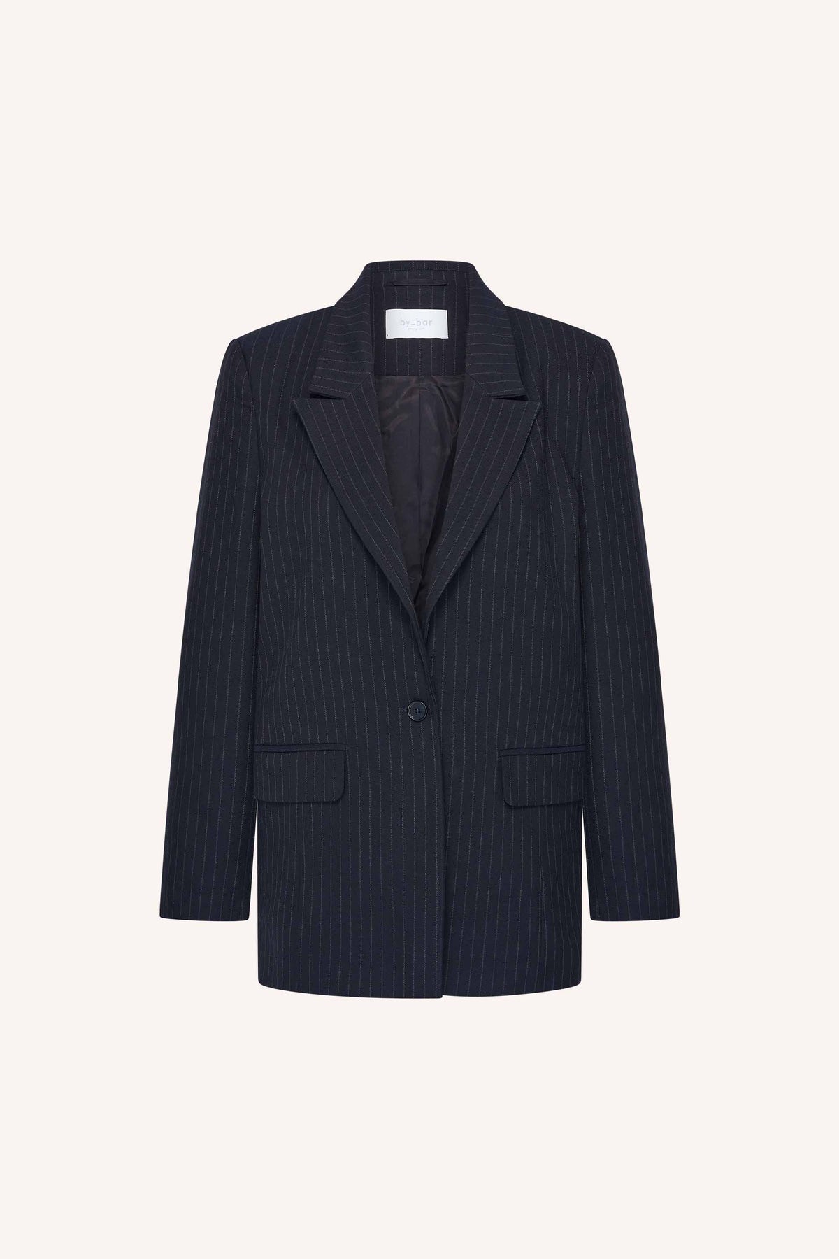 nes pinstripe blazer | midnight