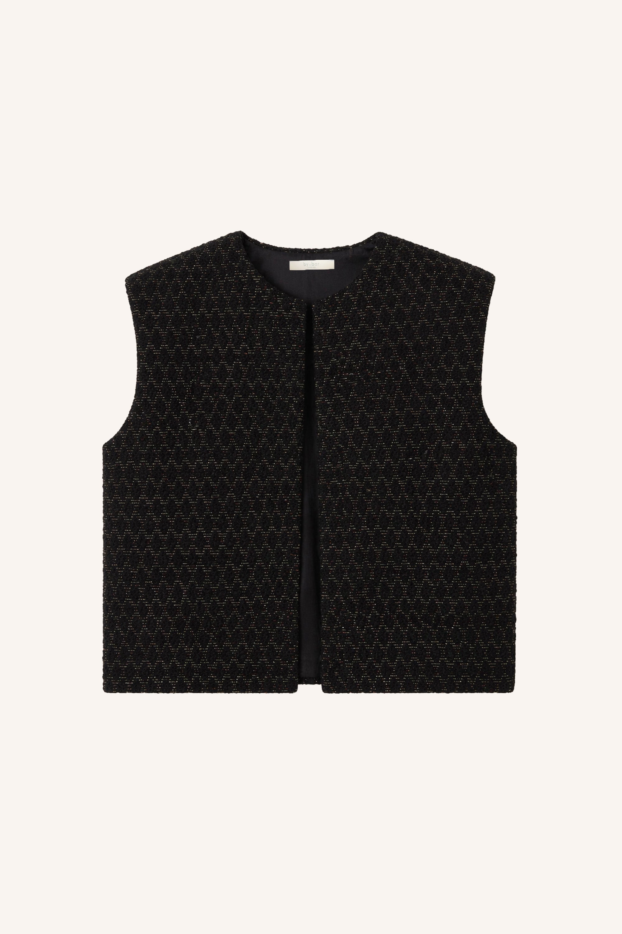 milo sparkle gilet | black