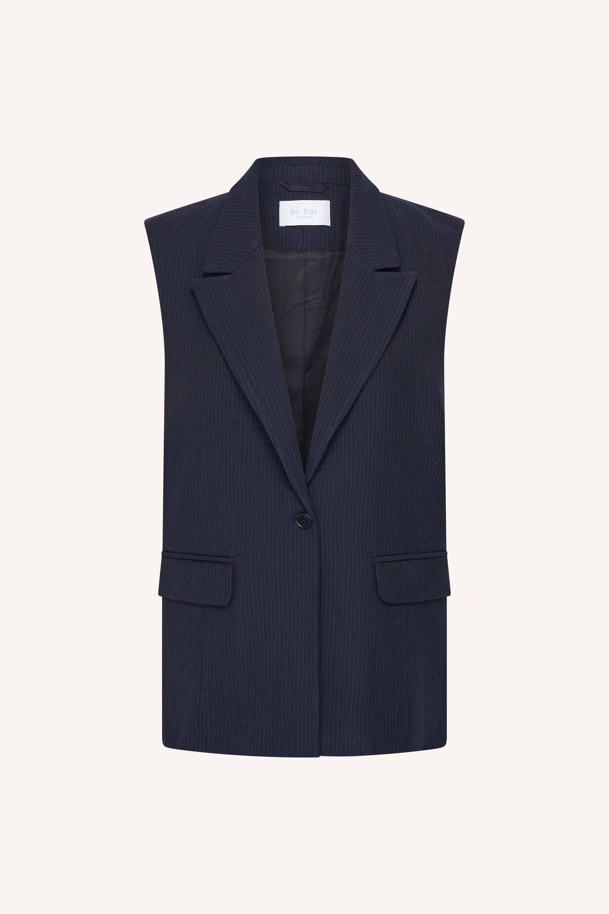 nes copper stripe gilet | copper stripe