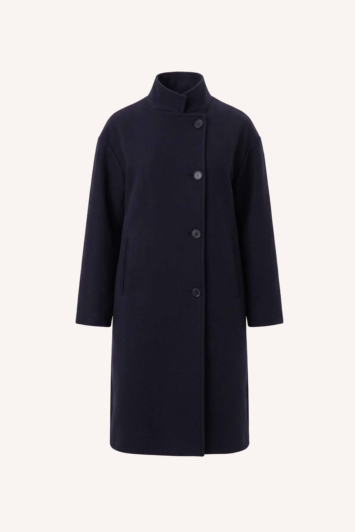 macy wool coat | midnight
