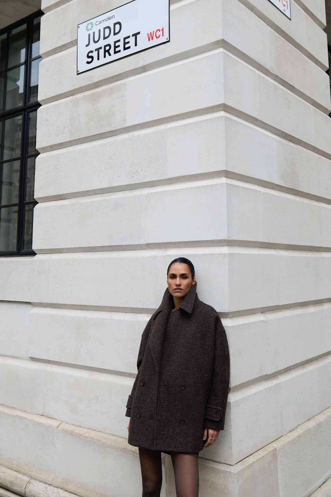 scott wool coat | midnight