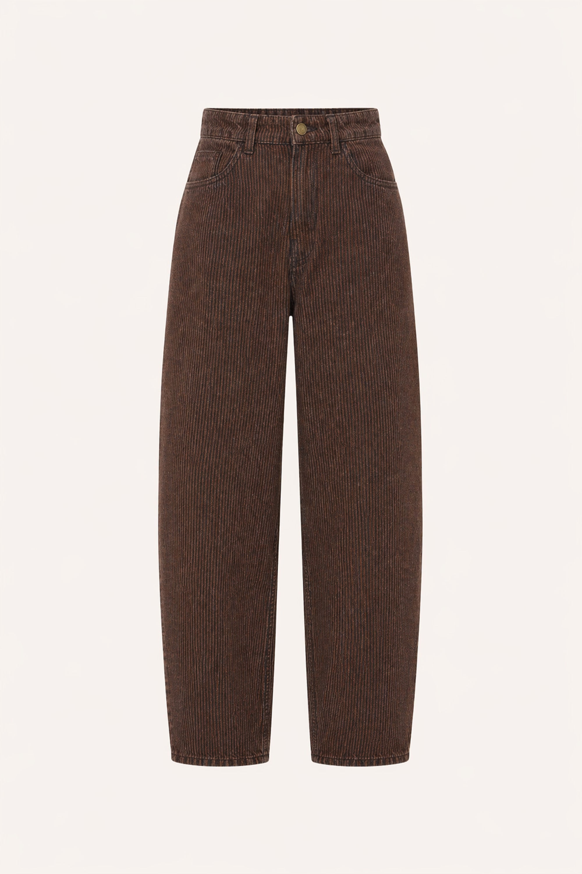 lew-stripe-jeans-copper-stripe-all-time classic-hoge taille-rits- en knoopsluiting-by-bar-productfoto