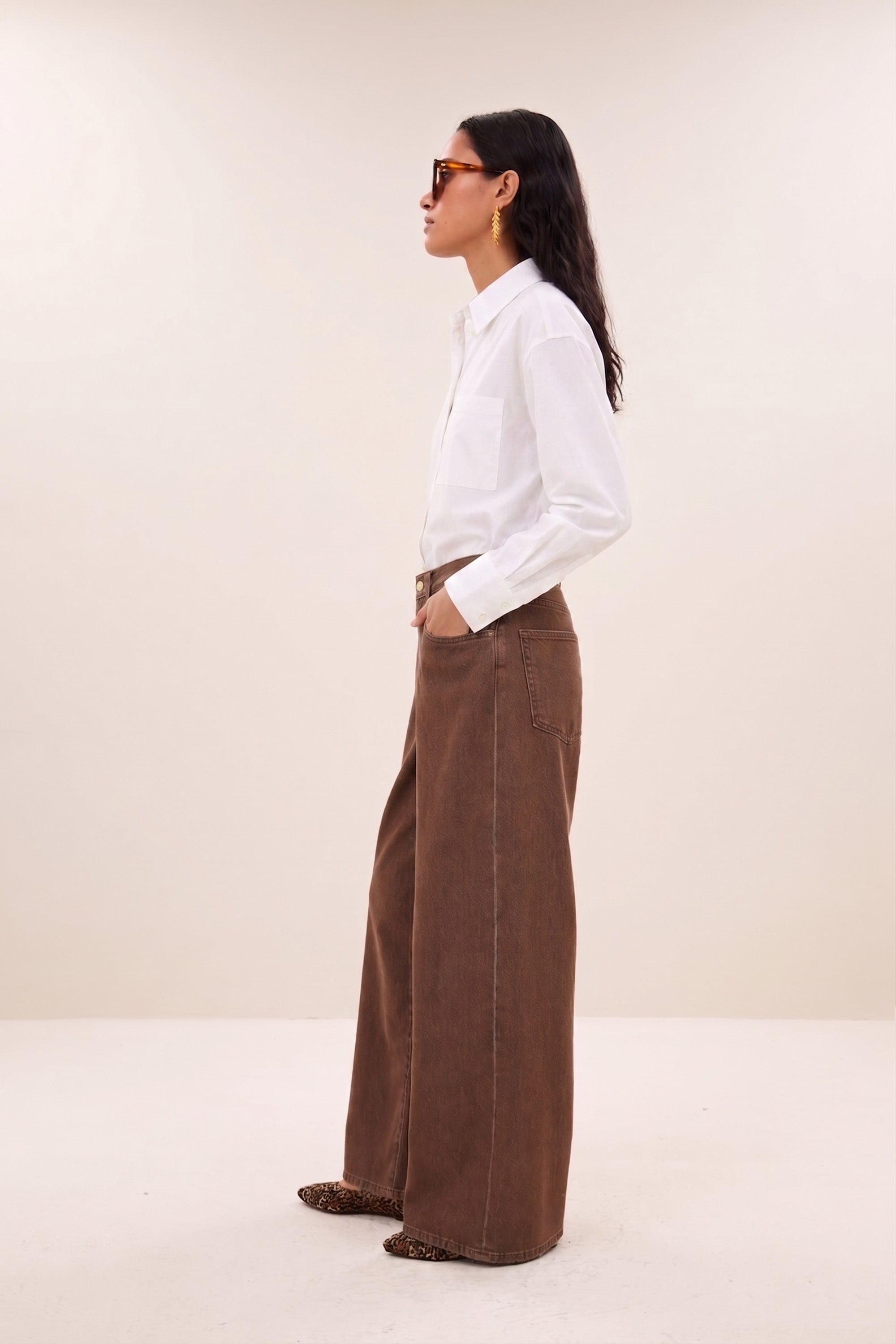 lise poplin blouse | white