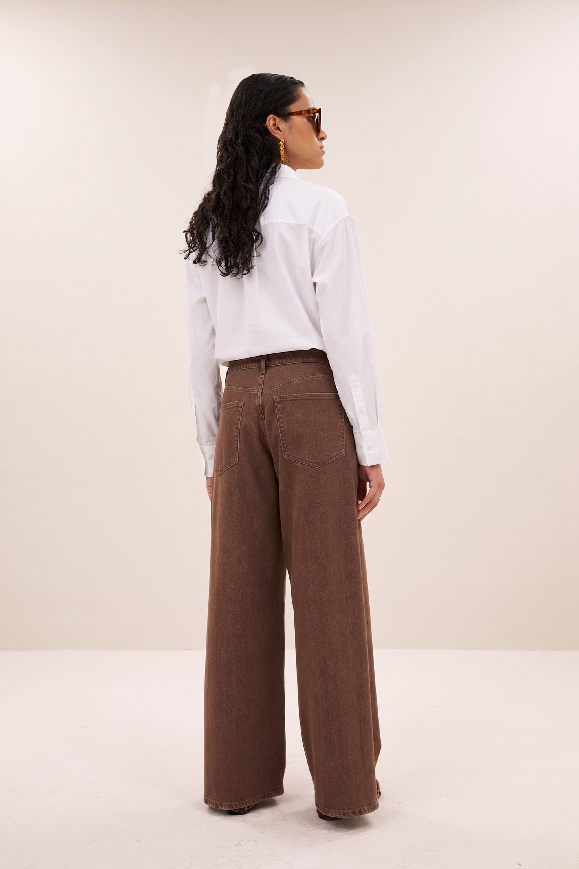 lise poplin blouse | white