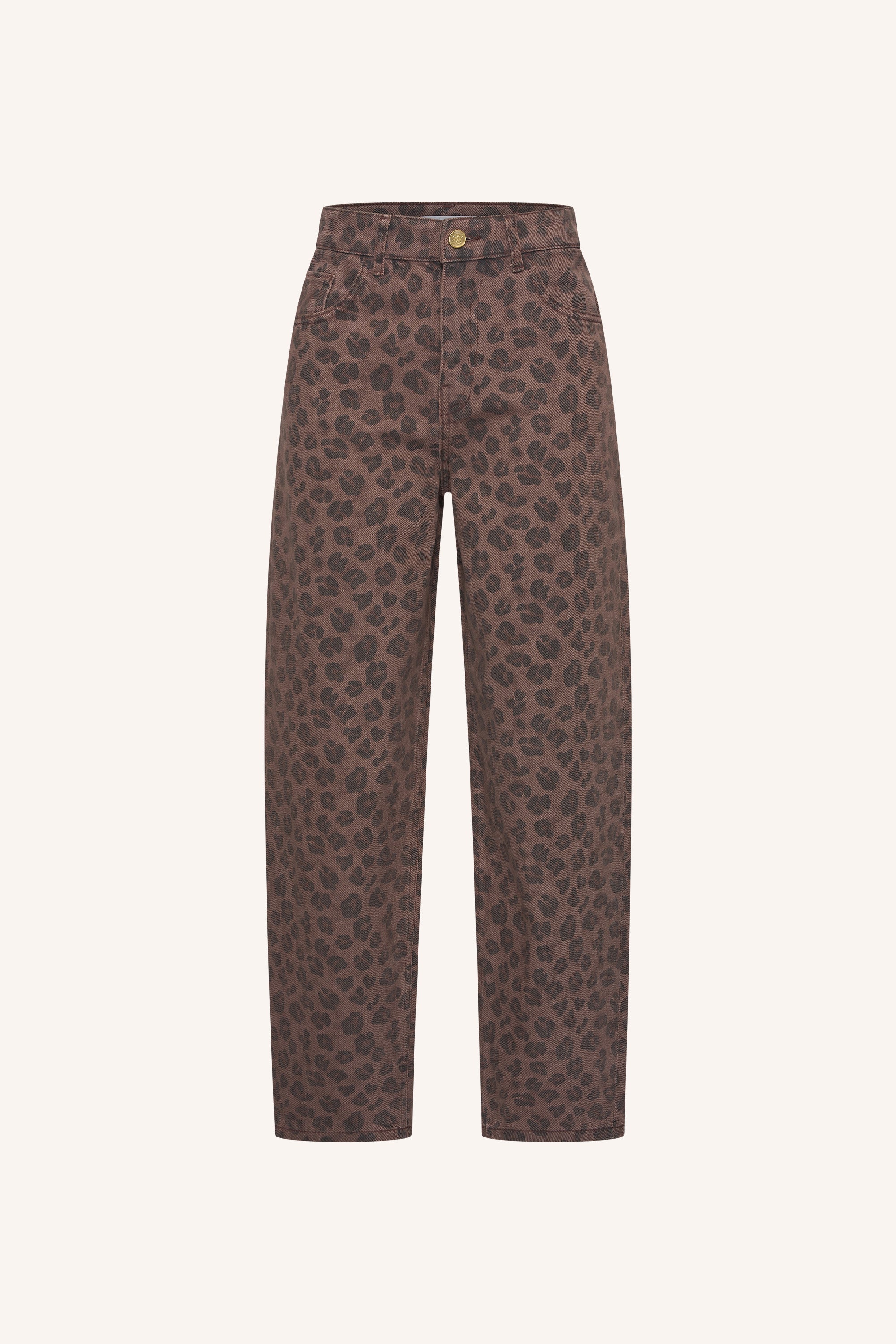 lew-cheetah-chocolate-pants-chocolate-brown-all-time classic-biologisch katoen-ritssluiting-by-bar-productfoto