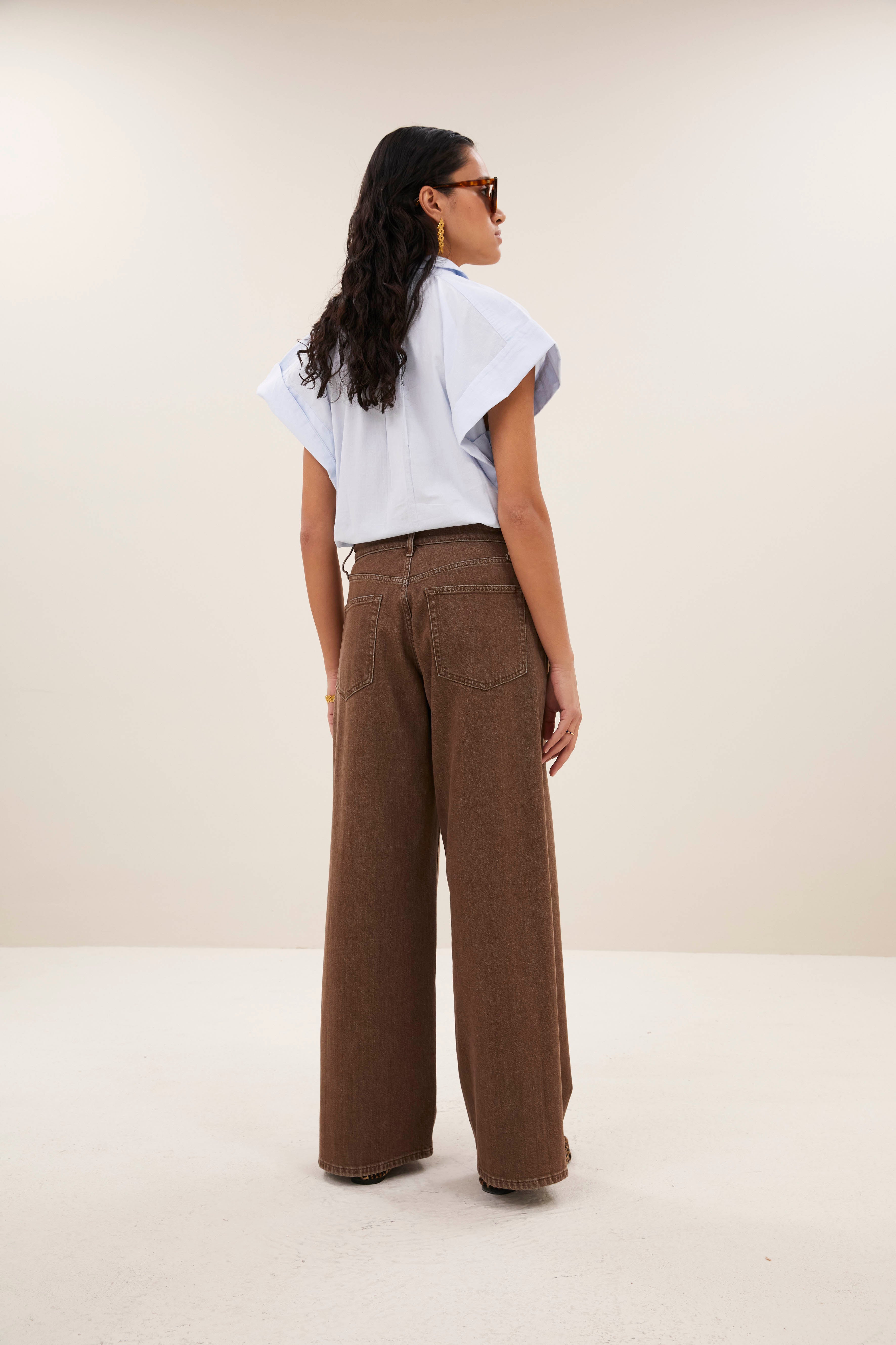 jeans-lilo brown jeans hazel-by-bar-sfeerbeeld