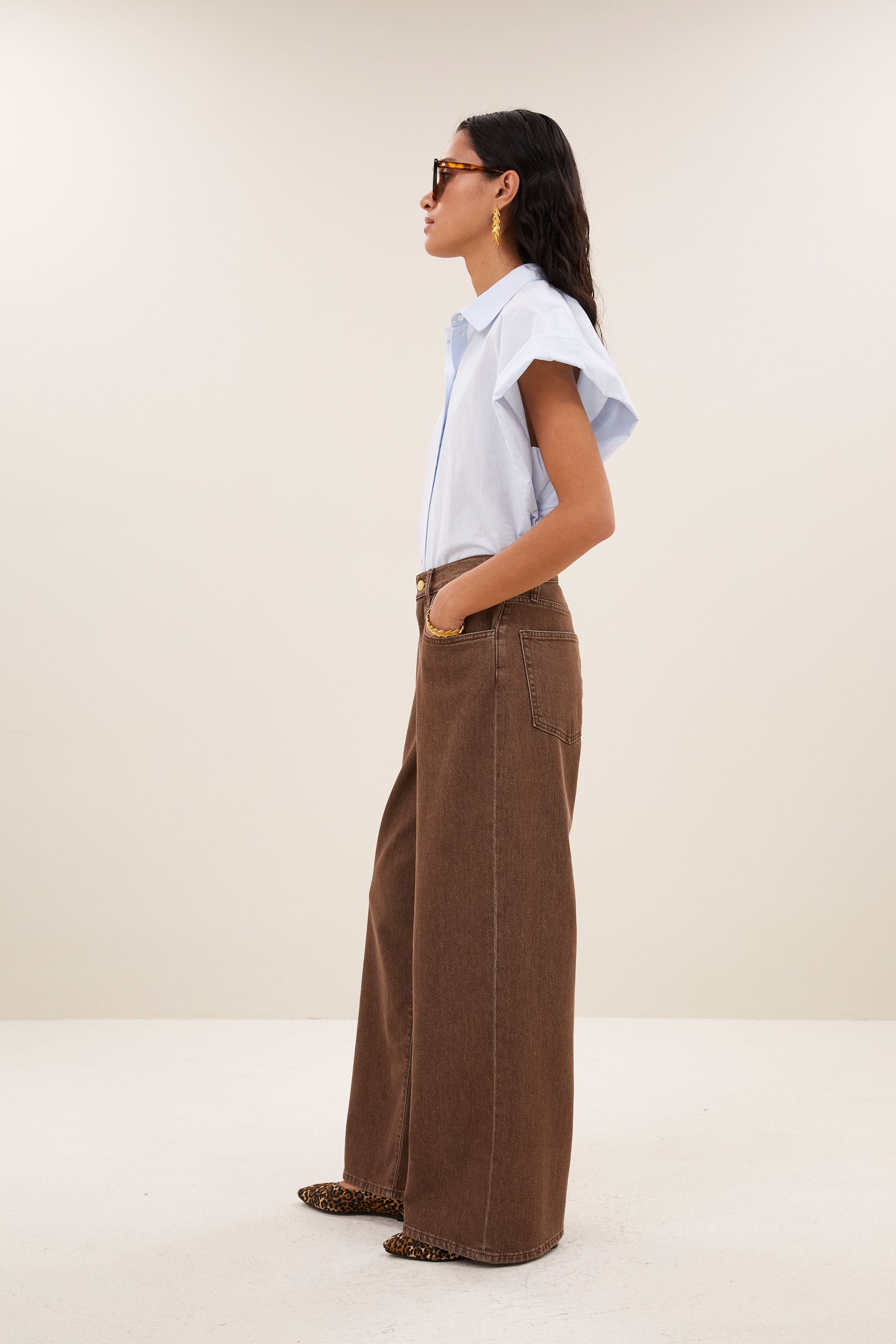 lilo brown jeans | hazel