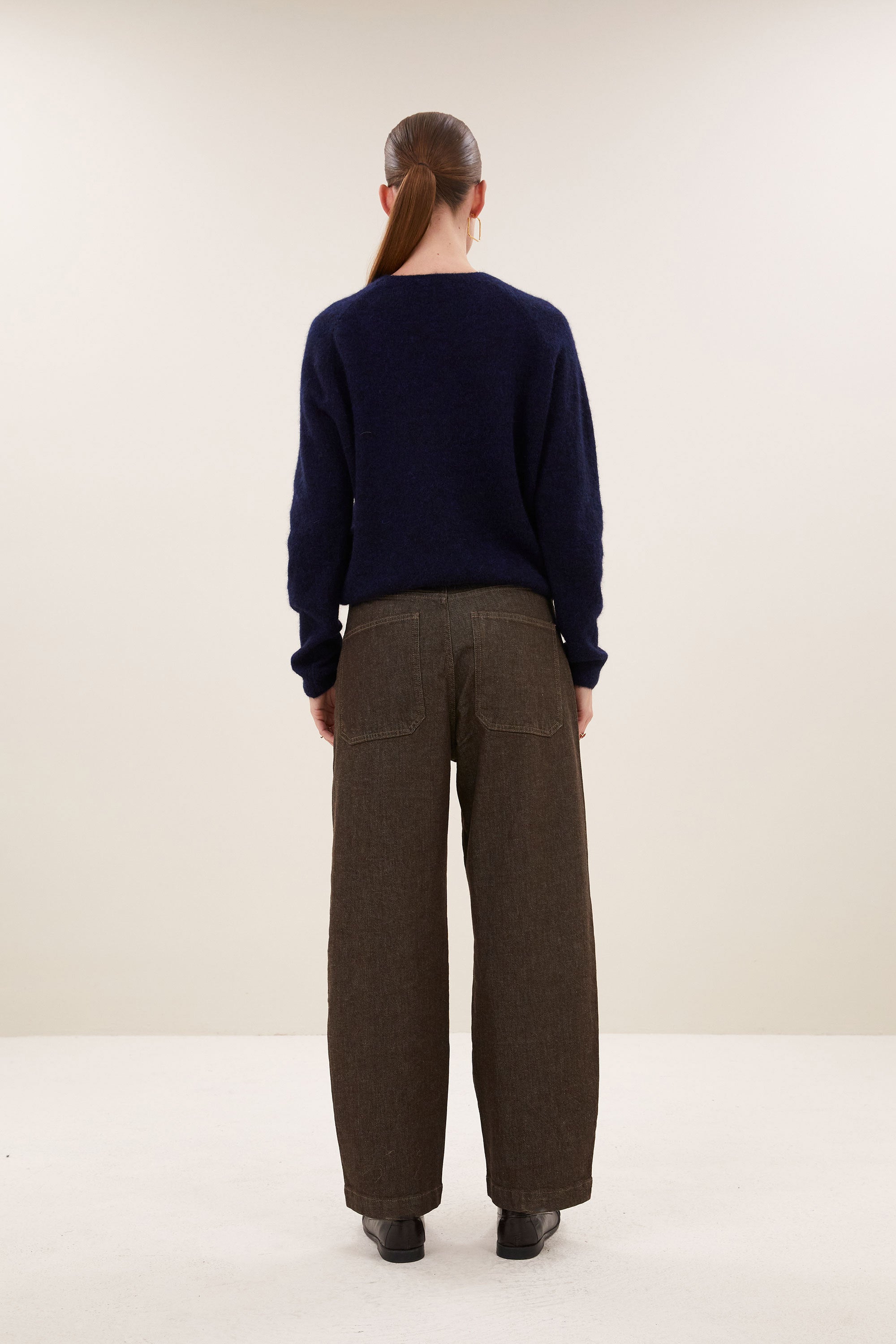 jenna worker jeans | dark brown