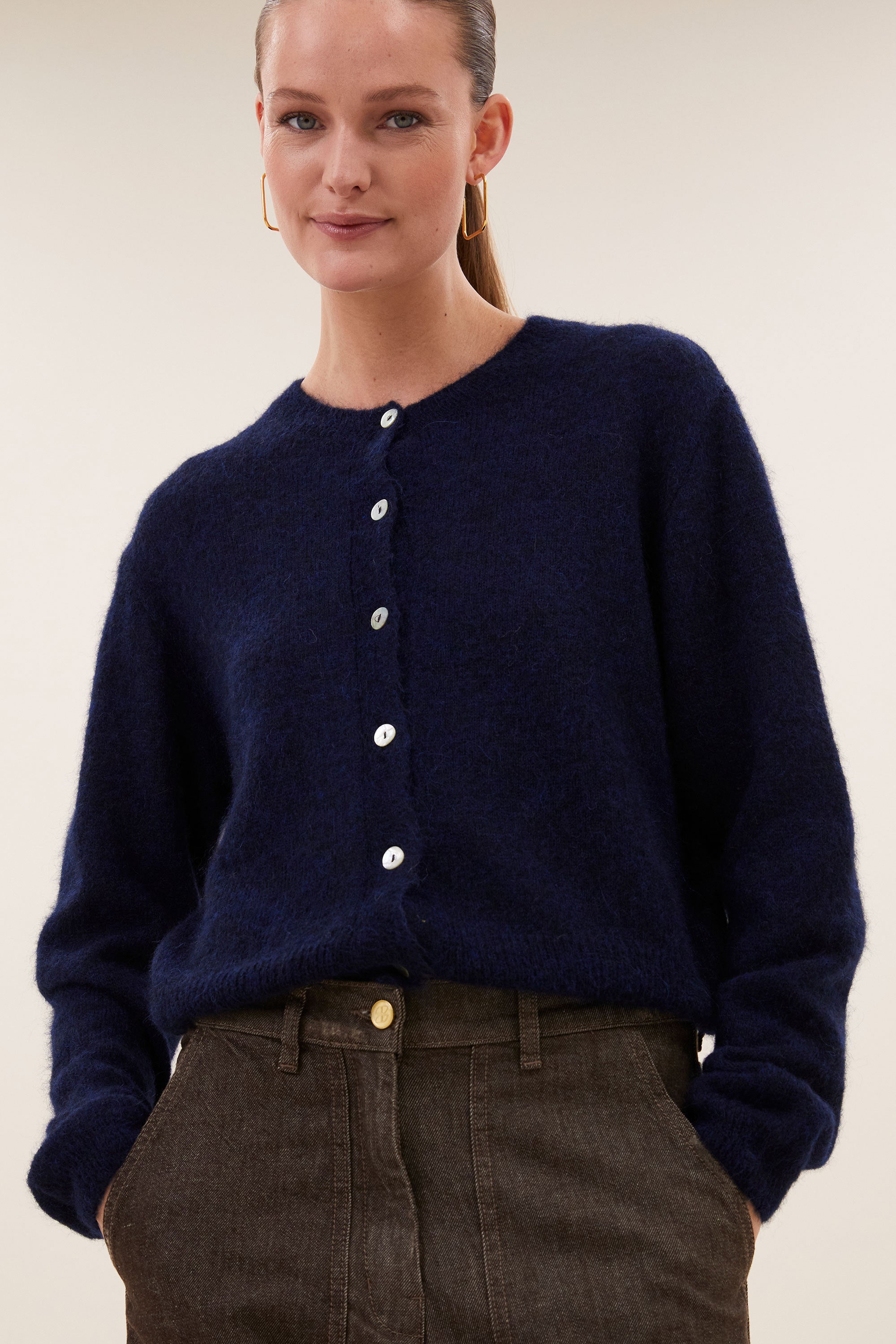 cleo cardigan | midnight