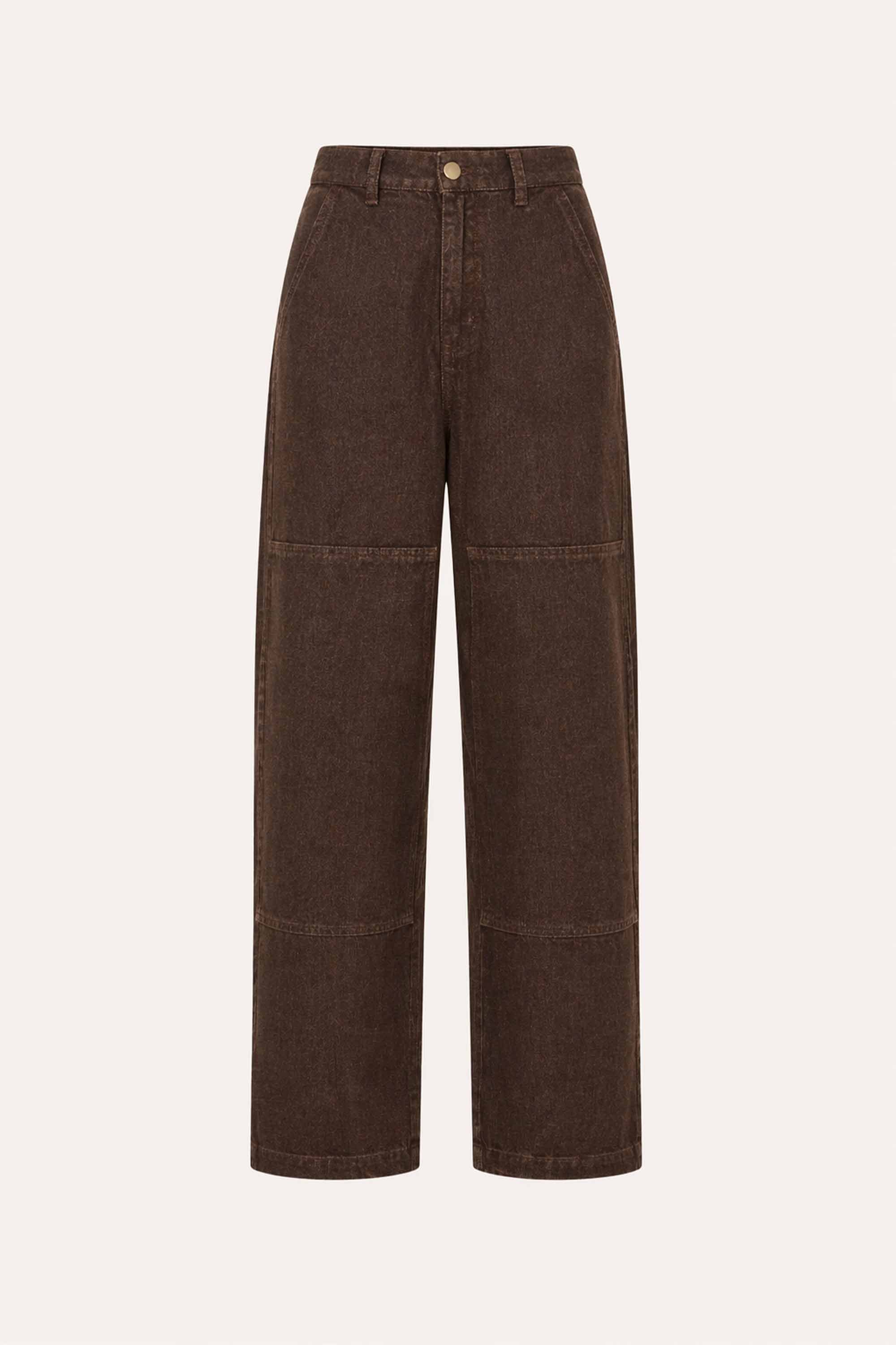 jenna worker jeans | dark brown
