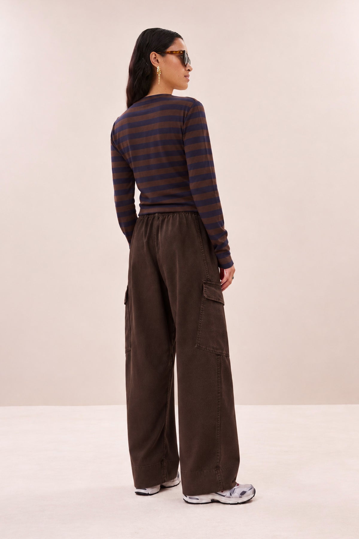 matcha heavy twill pants | espresso