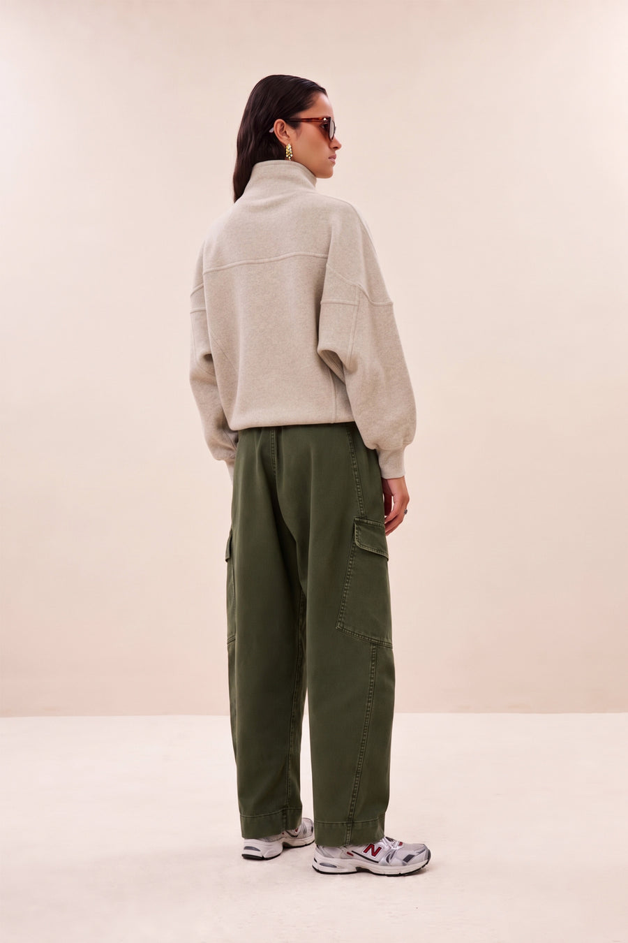 matcha heavy twill pants | dark olive