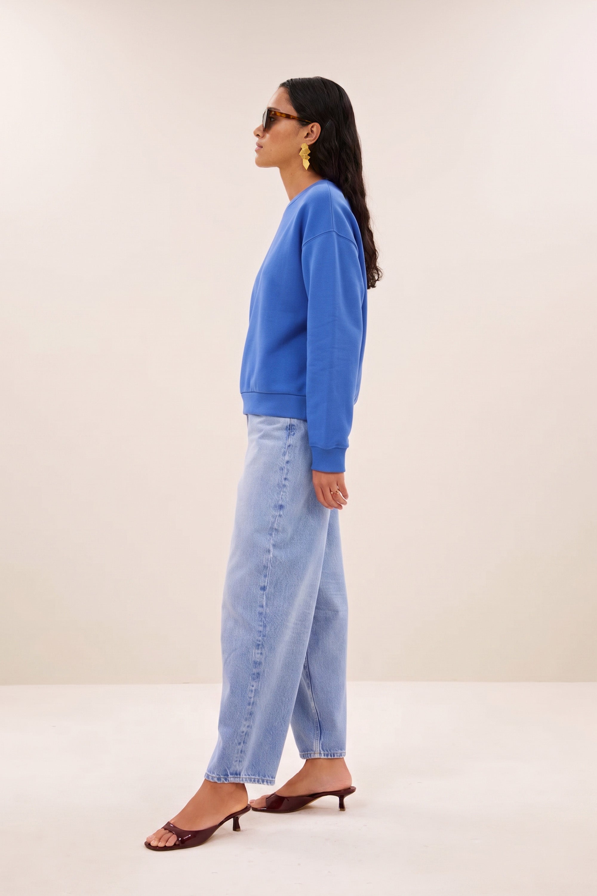 lili lucky sweater | azul blue