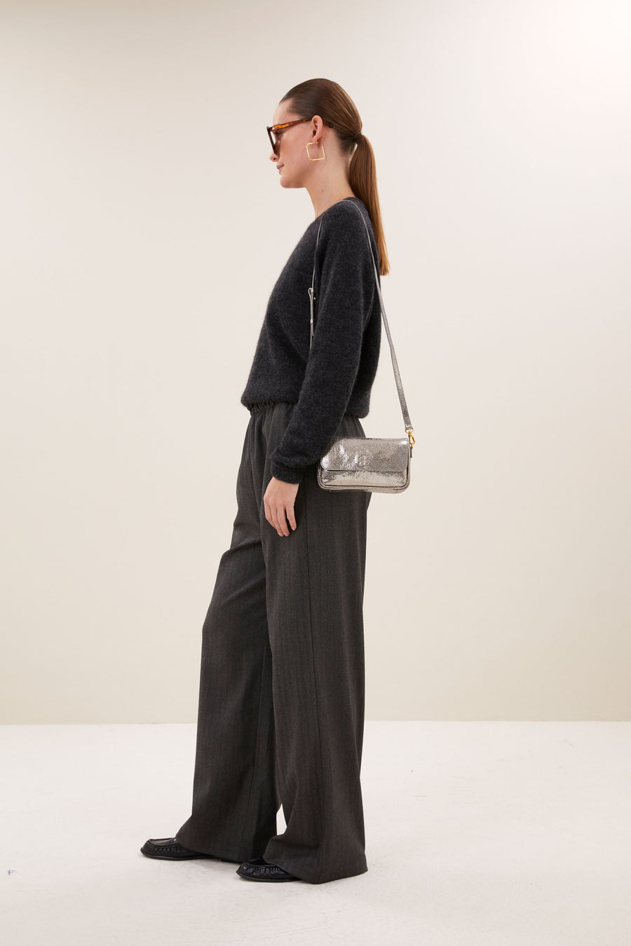 jude metallic bag | silver